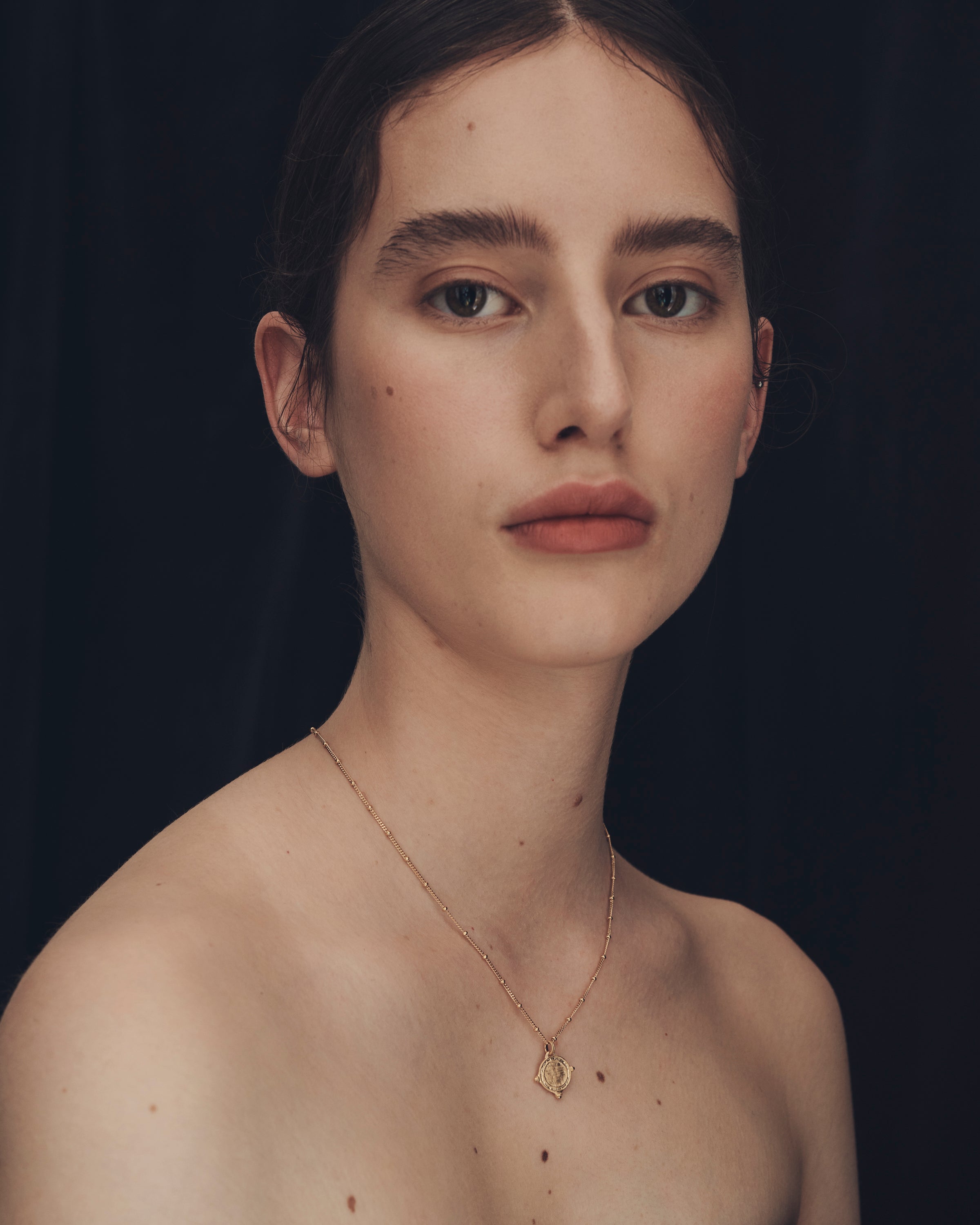 Petra Coin Necklace Gold Vermeil