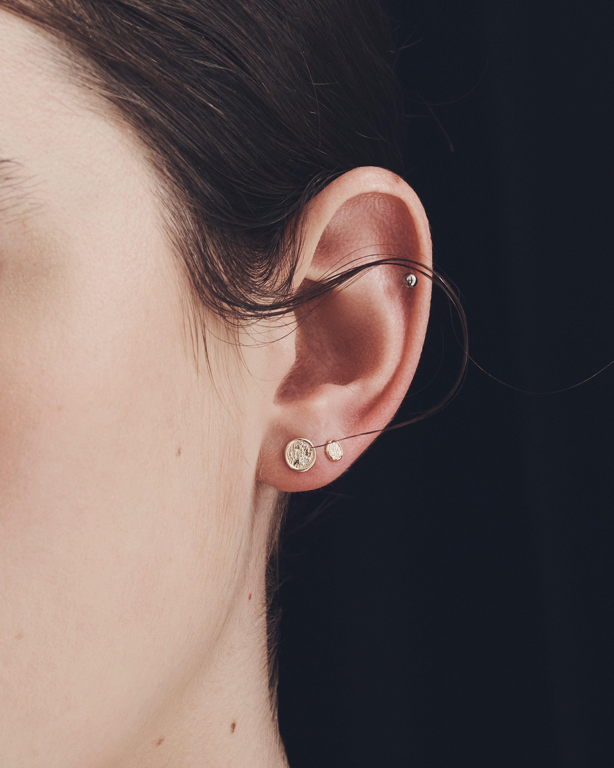 Kasia Stud Earrings Diamond Solid Gold