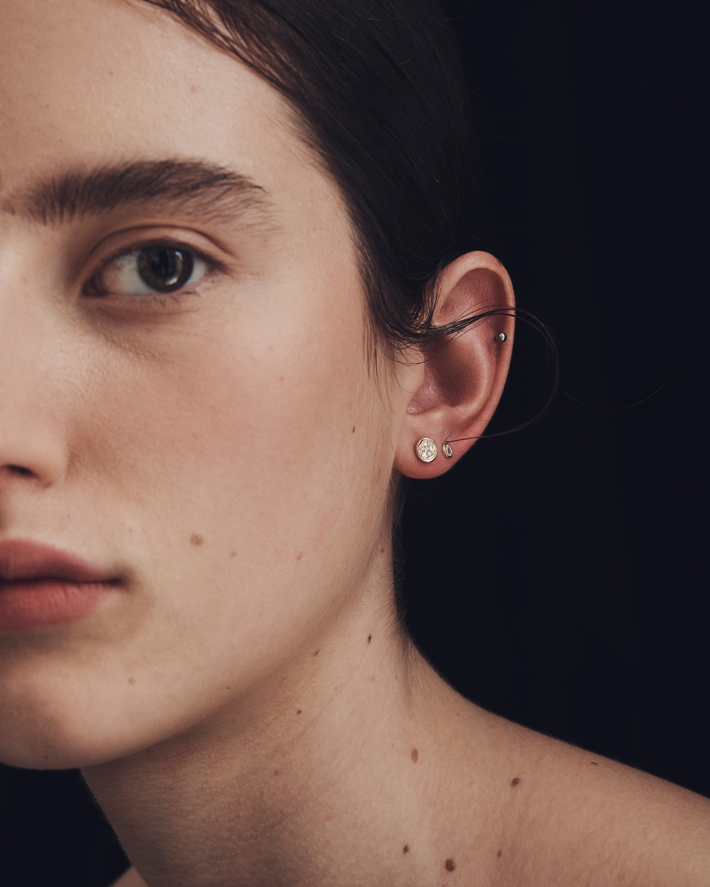 Kasia Stud Earrings Diamond Solid Gold