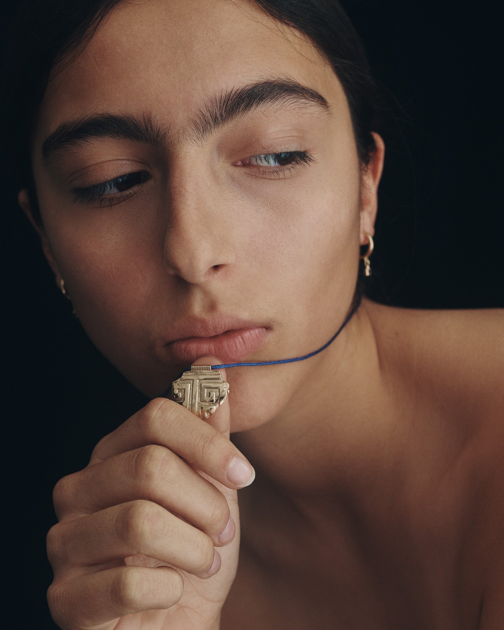 Relic XIII Necklace Blue Solid Gold