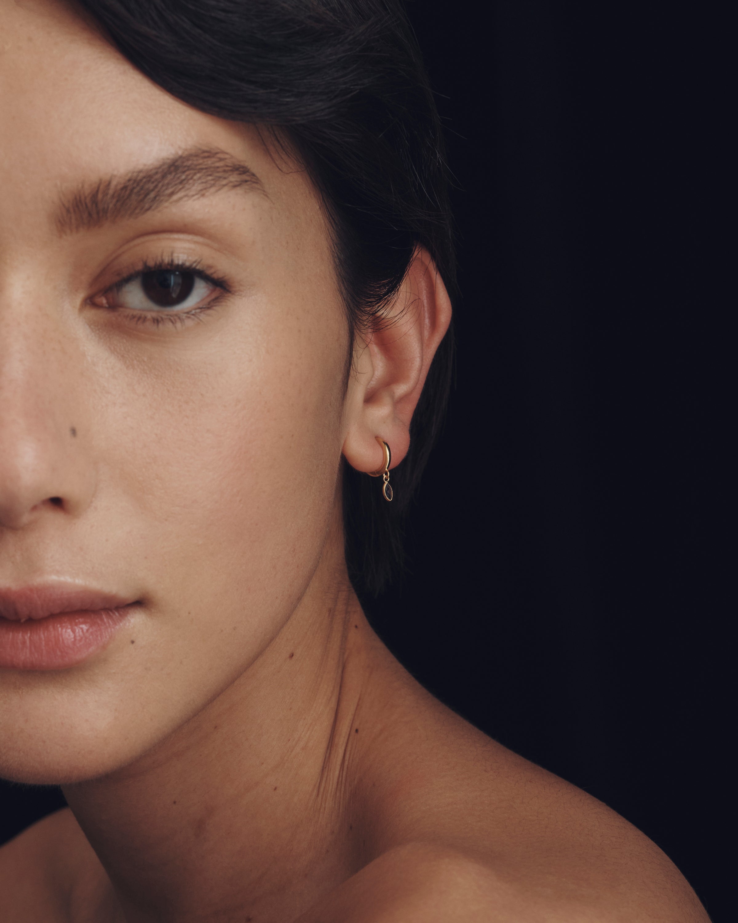 Alessandra Earrings Iolite Gold Vermeil