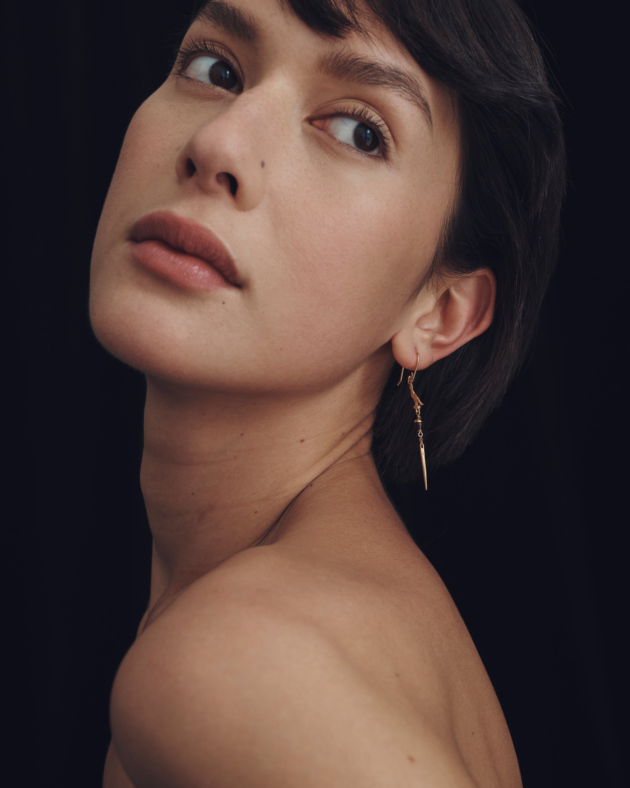 Ray Earrings Gold Vermeil