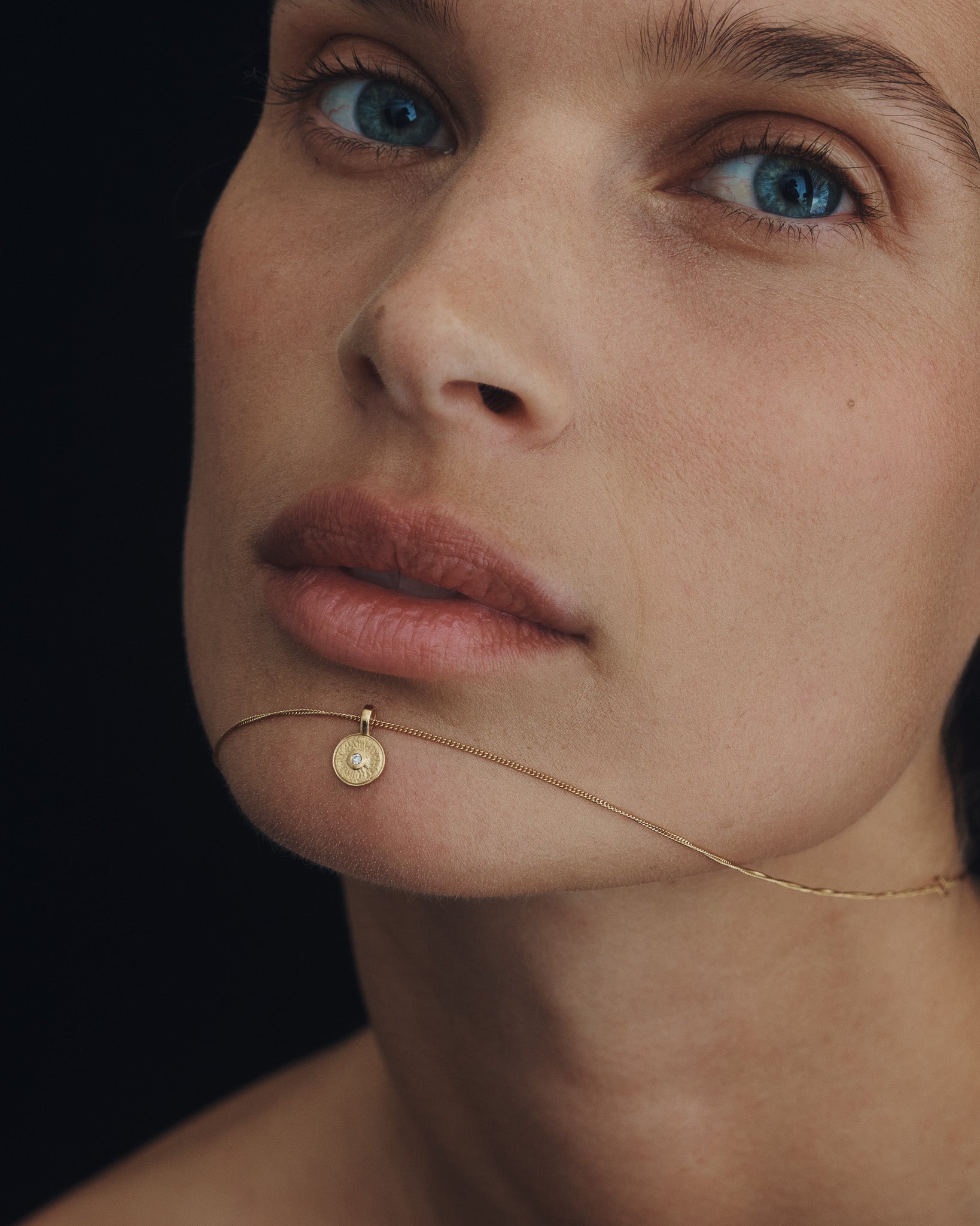 Mina Necklace Diamond Gold Vermeil