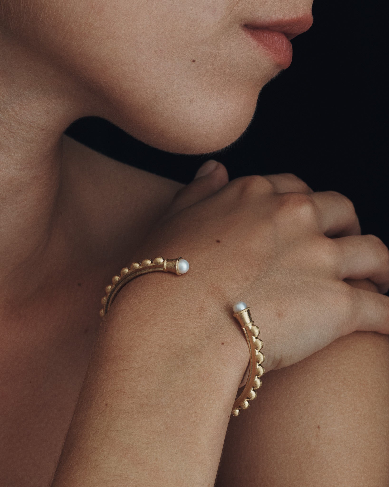 Roma Cuff Gold Vermeil