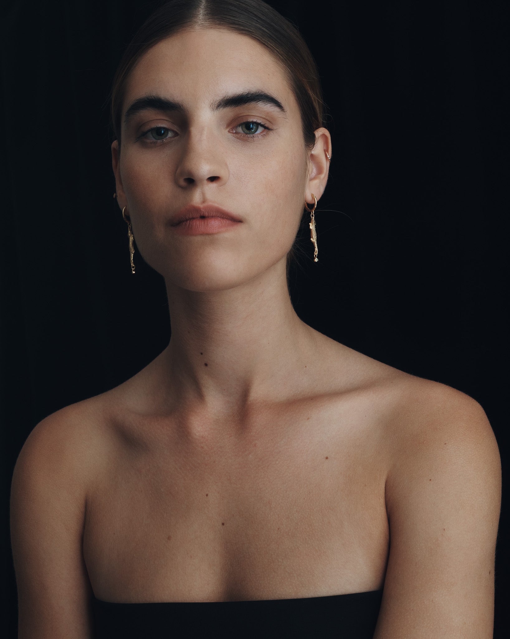 Bask Earrings Gold Vermeil