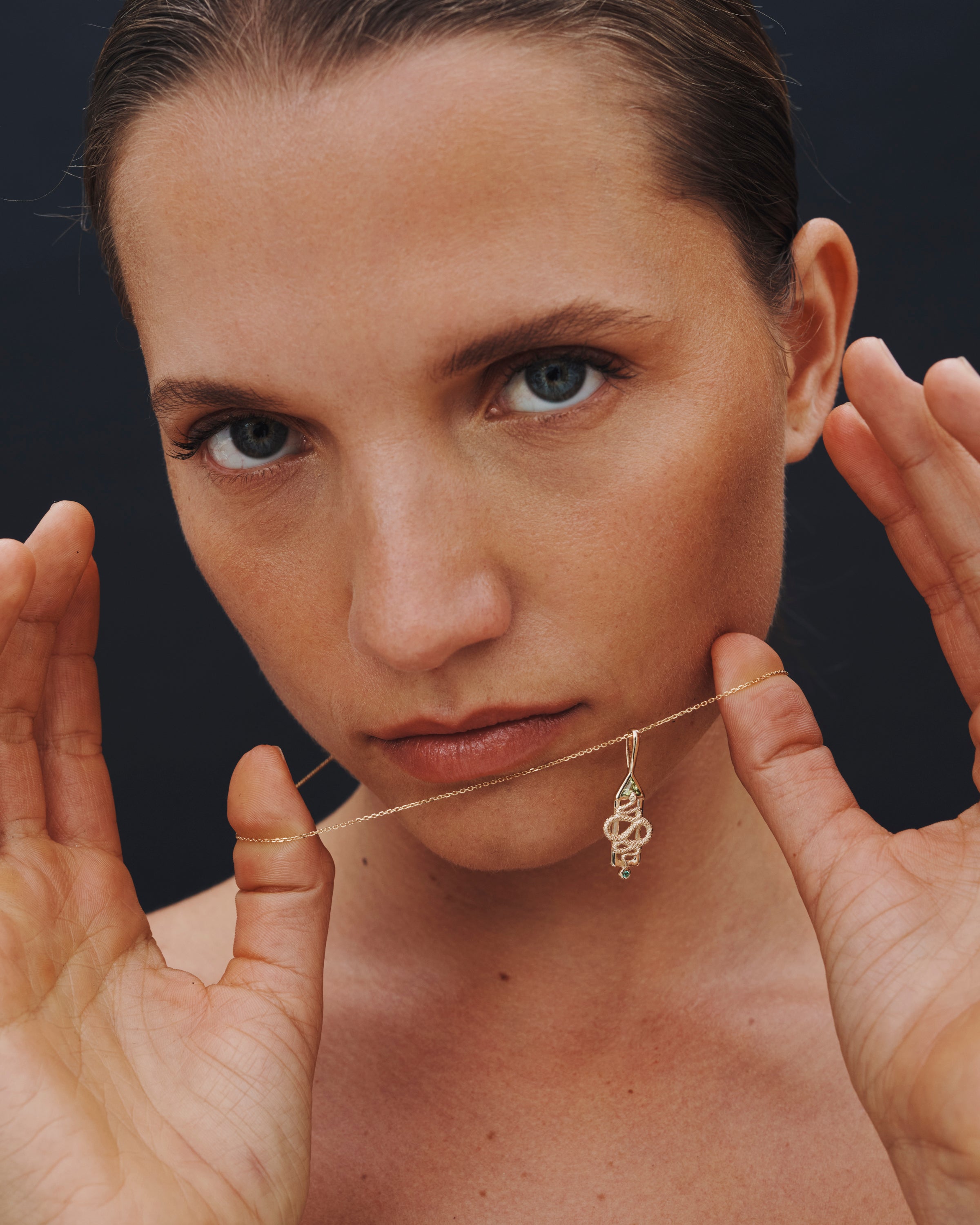 Ricci Single Earring Solid Gold