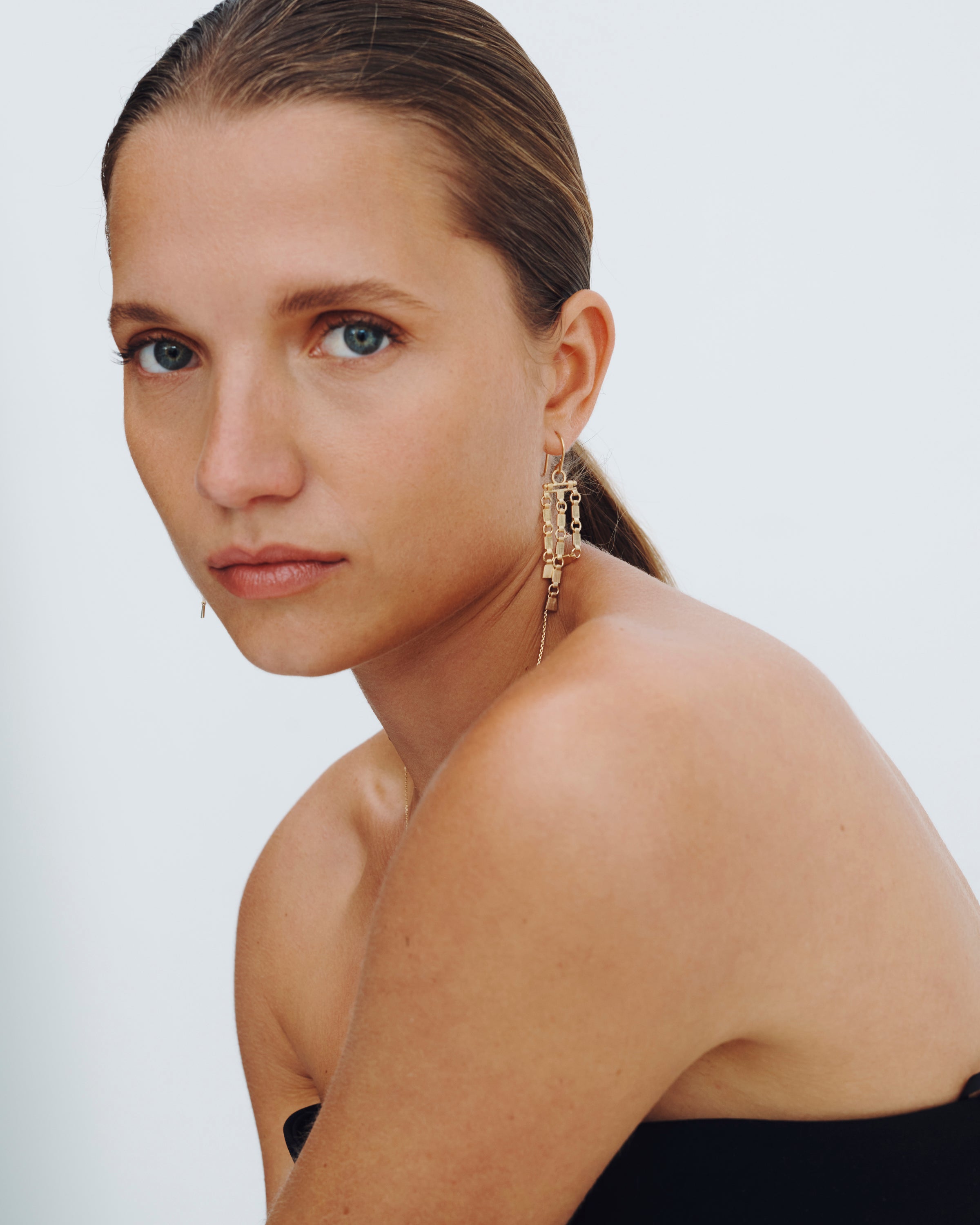 Sharni Earrings Gold Vermeil