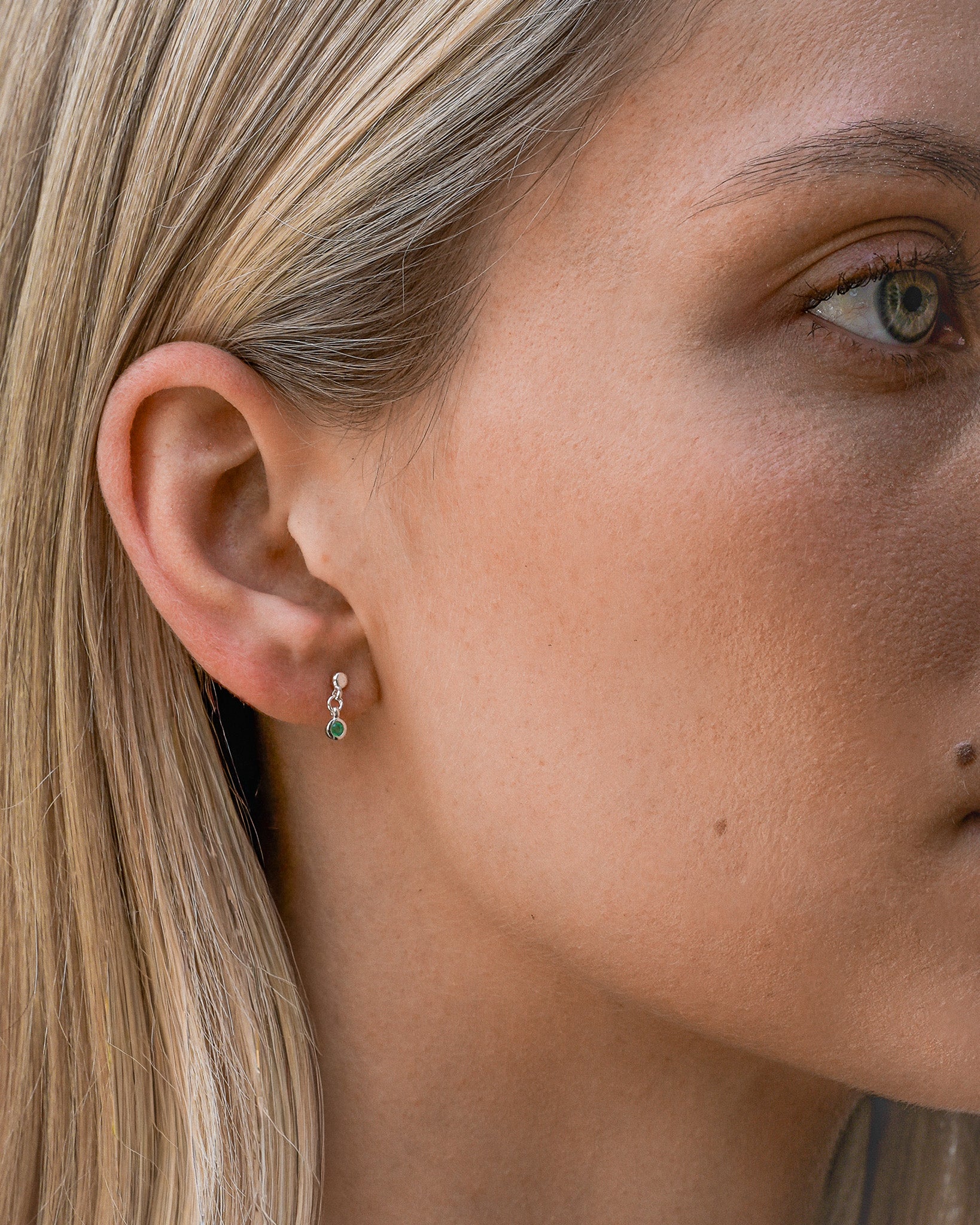 Ceres Drop Studs Silver