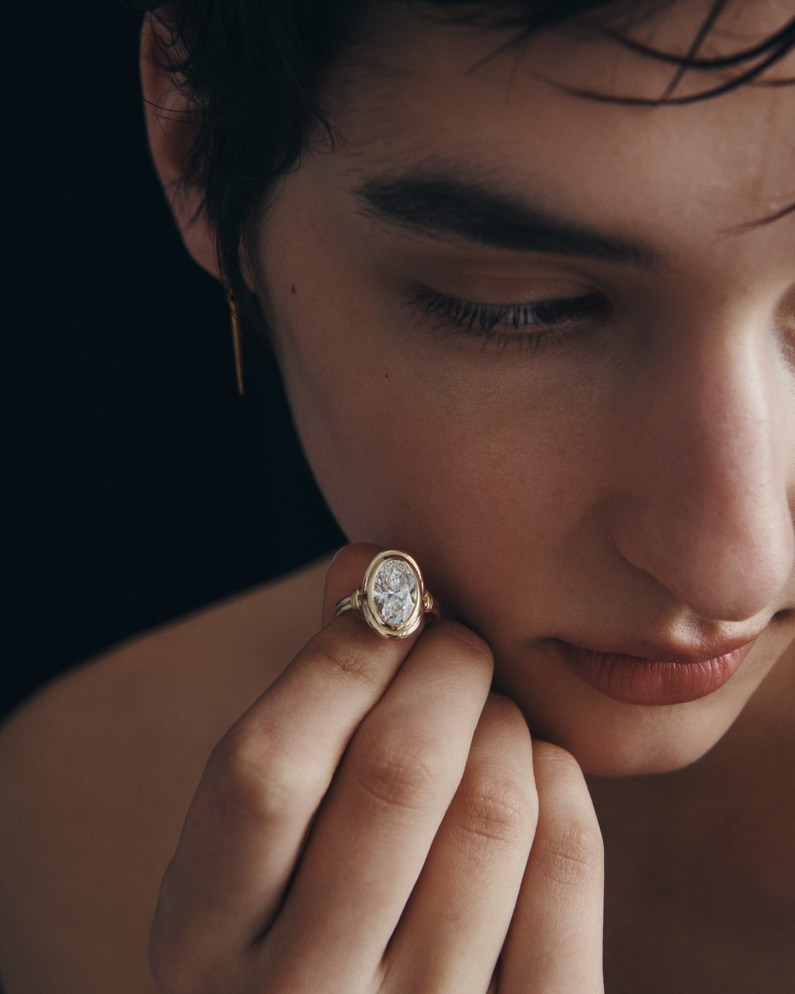 Aura Diamond Ring Solid Gold
