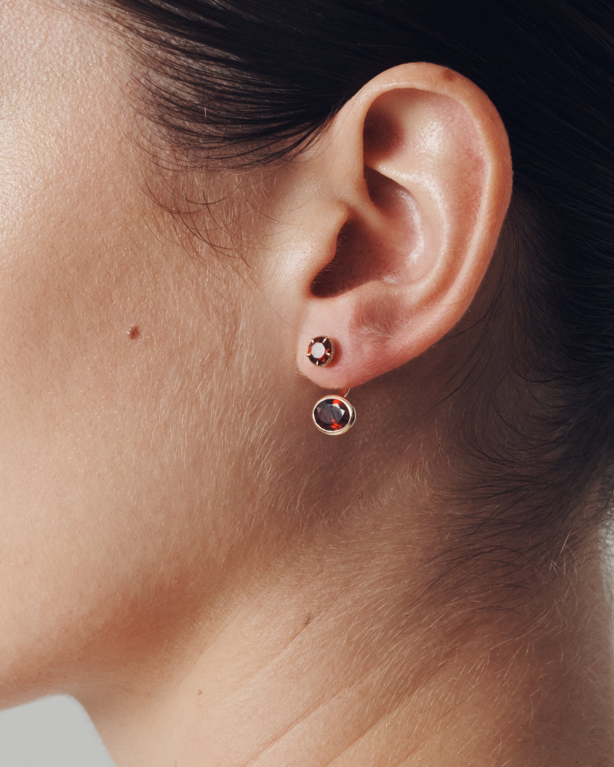 Stella 0.50ct Garnet Earrings Solid Gold
