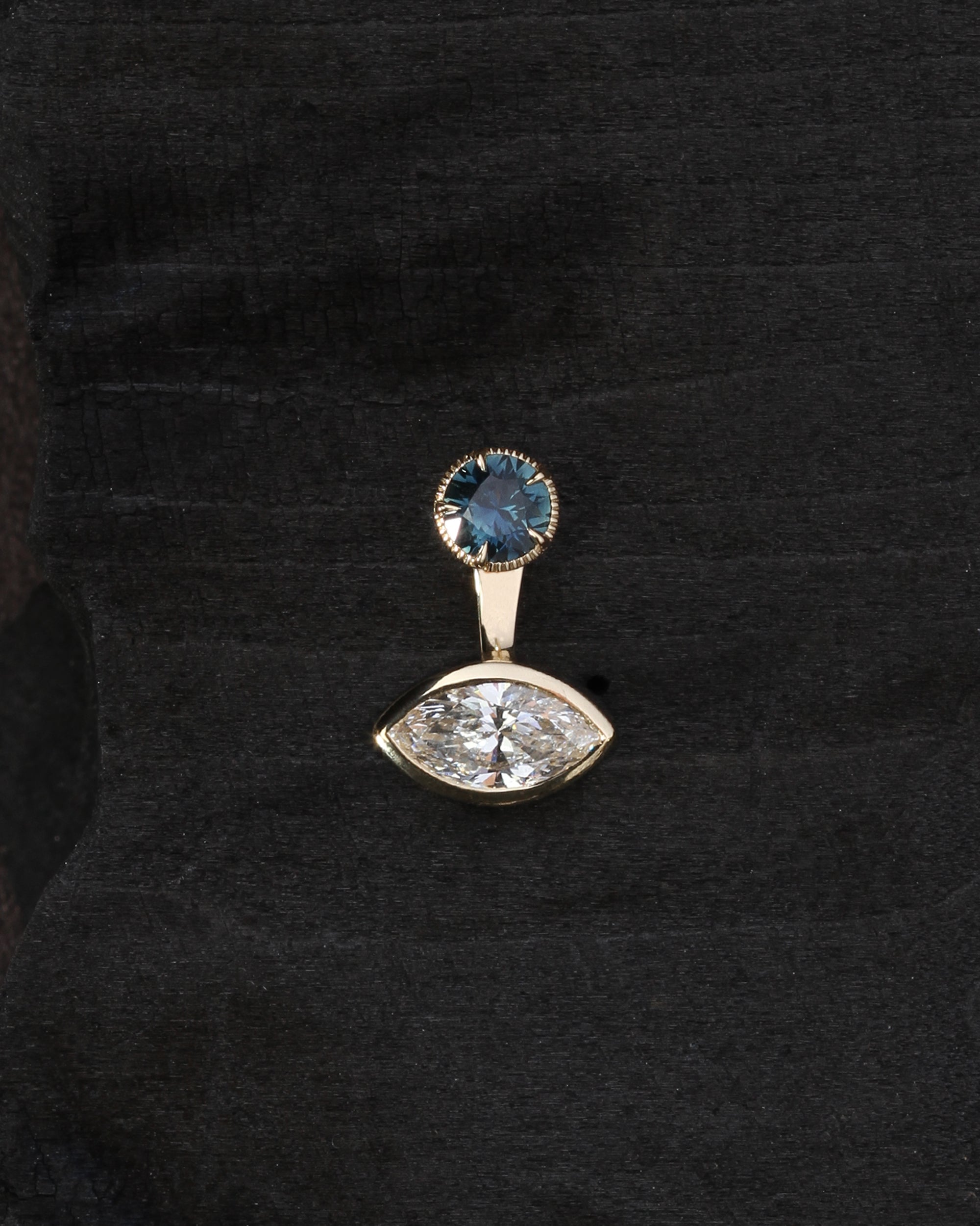 Orbit Marqusie Diamond Ear Jacket Solid Gold