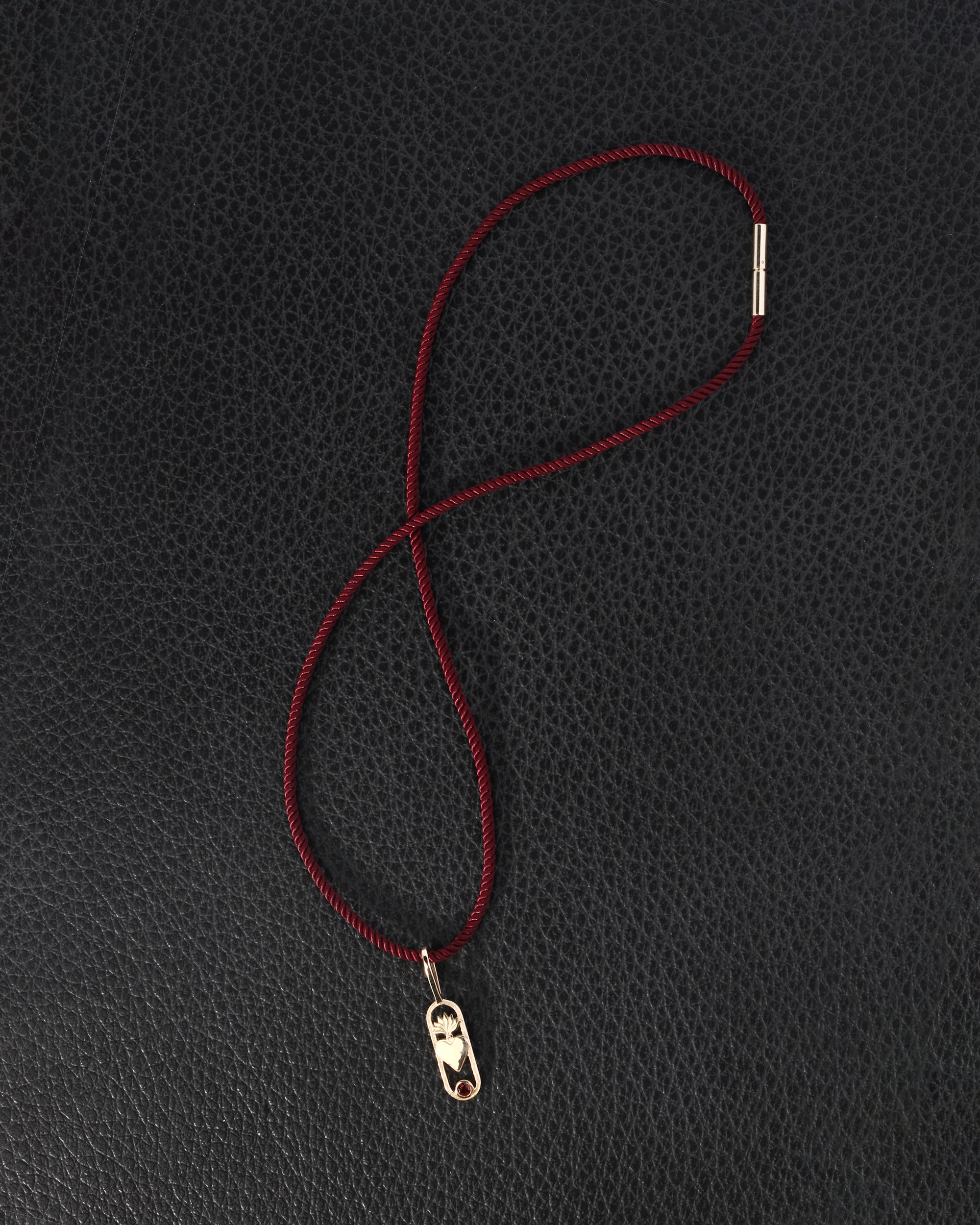 Vella Wine Cord Necklace Solid Gold