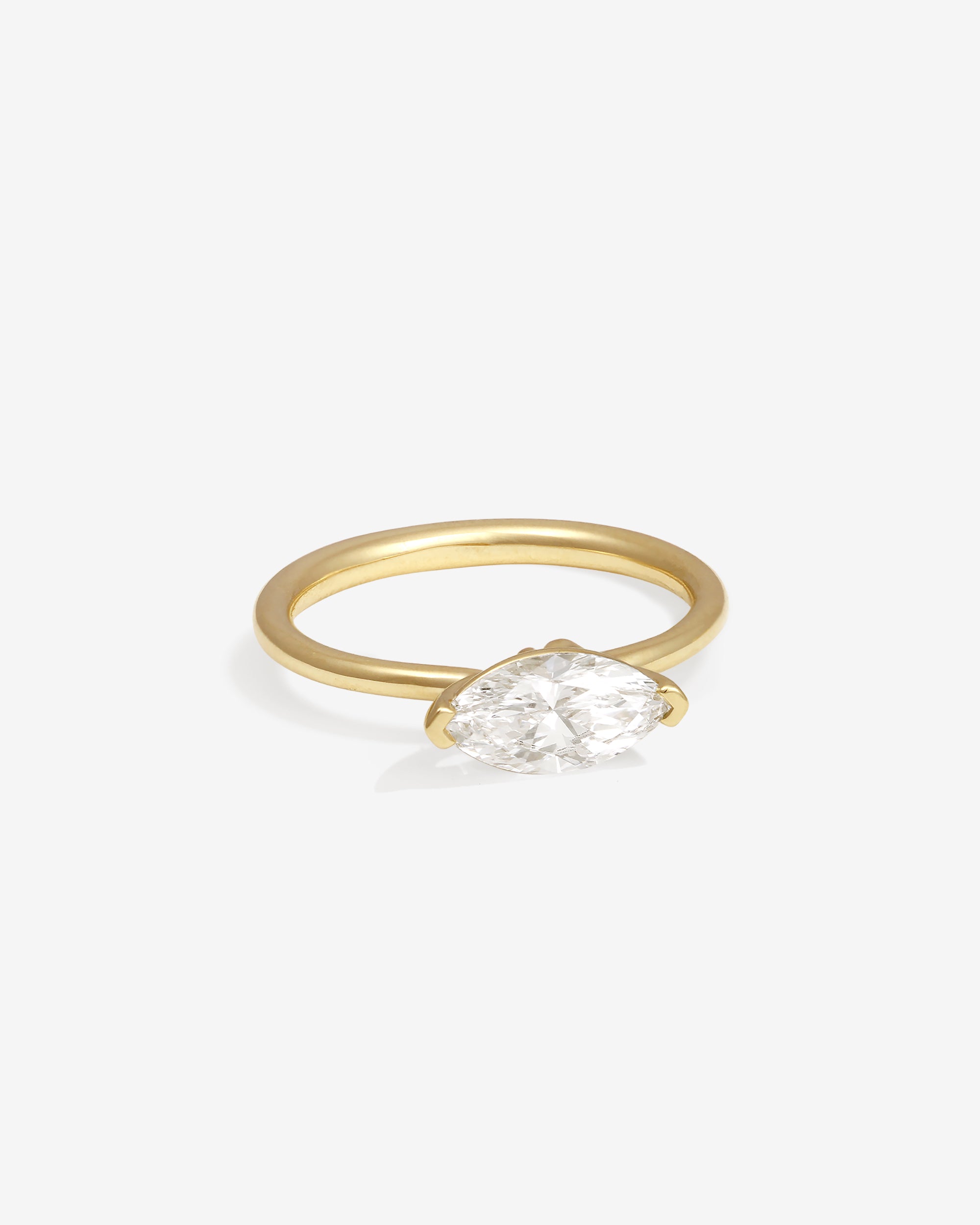 Adama Marquise Ring Solitaire Diamond Solid Gold