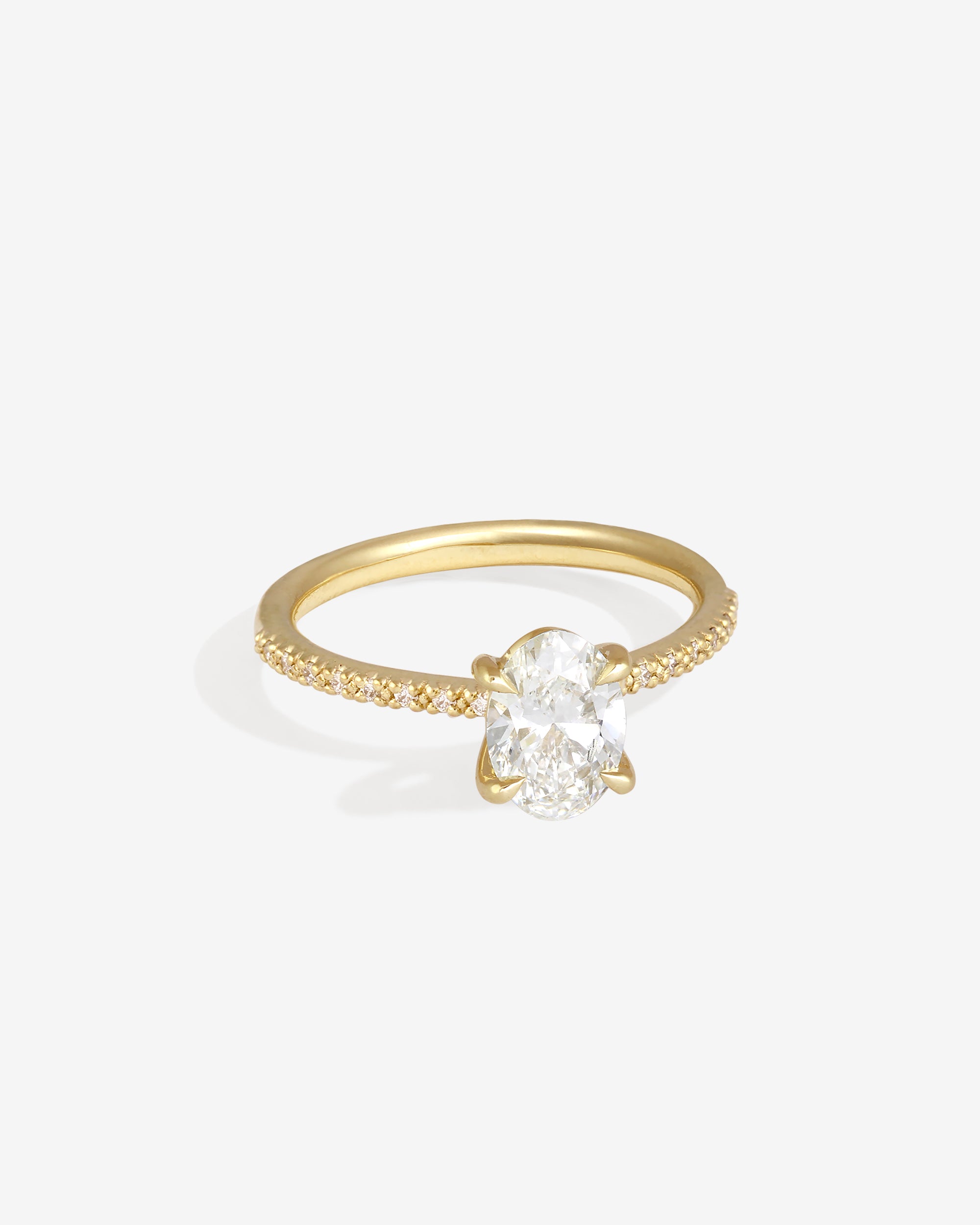 Adama Oval Ring Diamond Solid Gold