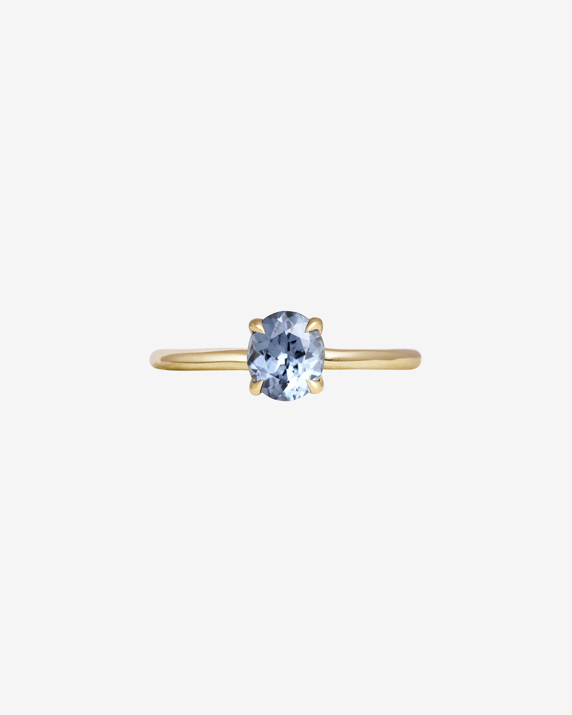 Adama Oval Ring Solitaire 0.9ct Blue Spinel Solid Gold