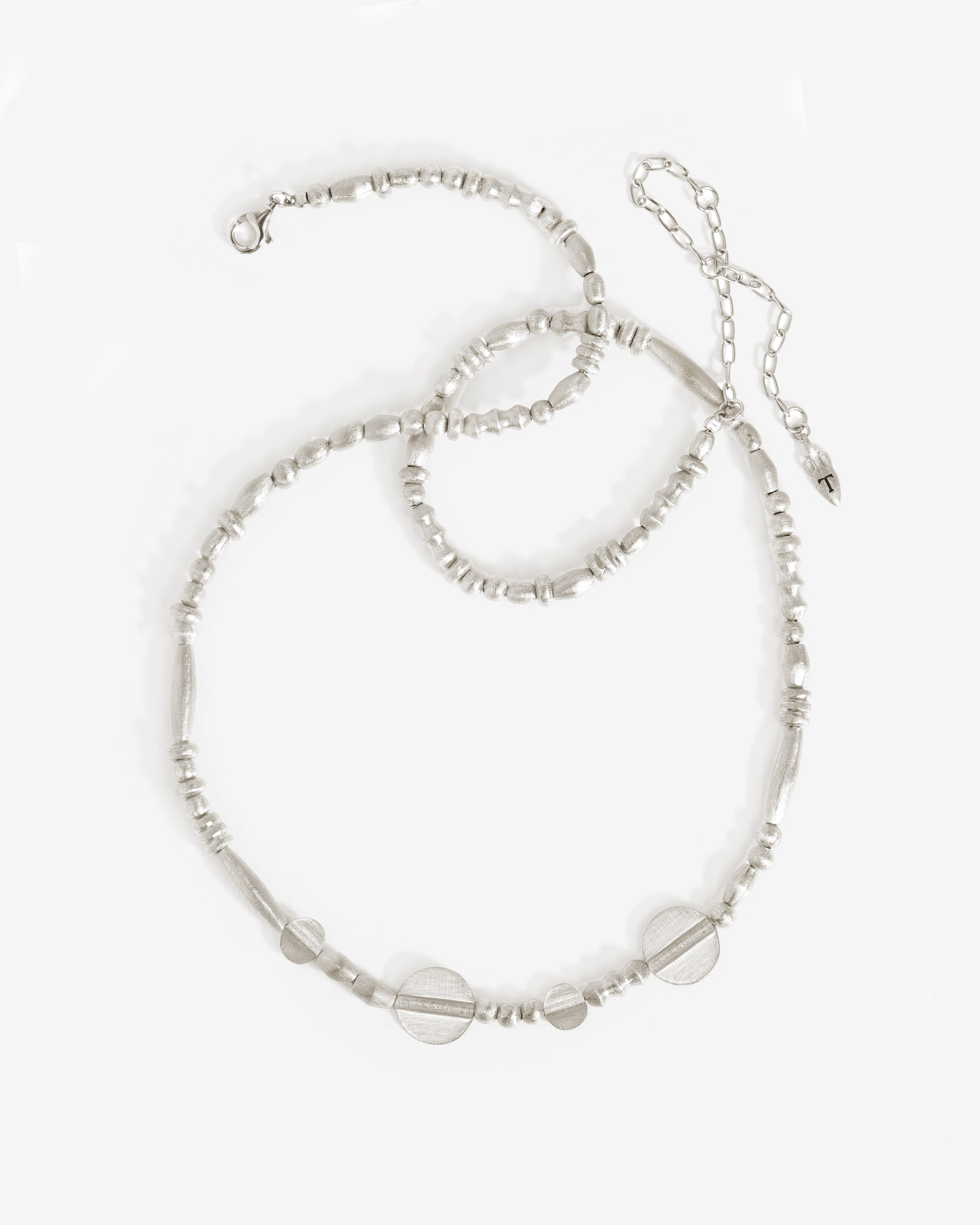 Aegean Disc Necklace Silver