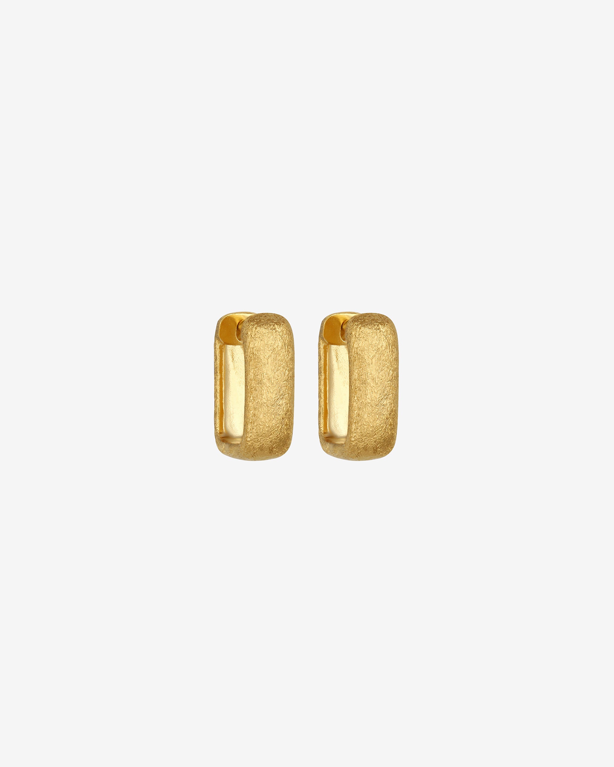 Alida Square Hoops Gold Vermeil