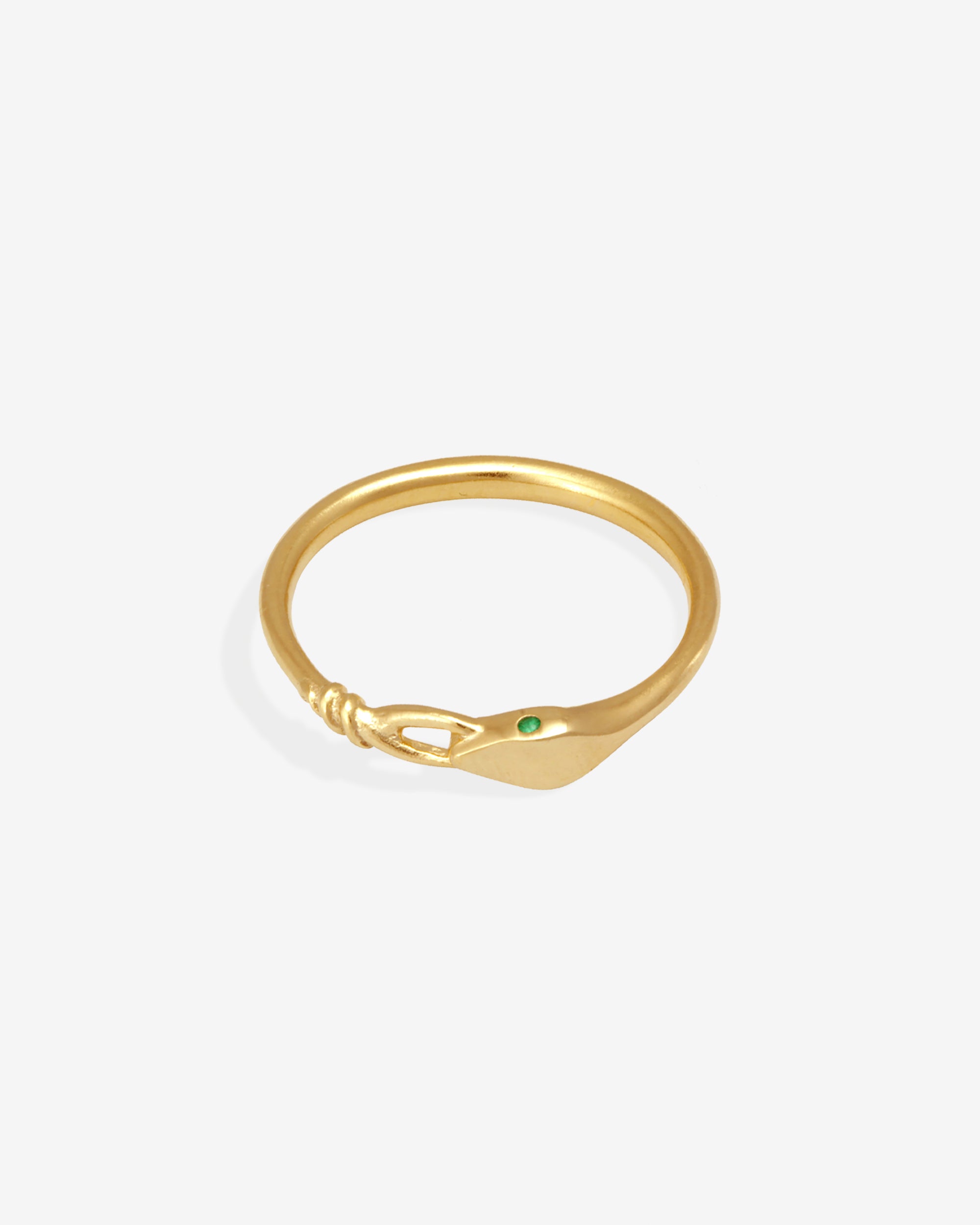 Althea Ring Emerald Gold Vermeil
