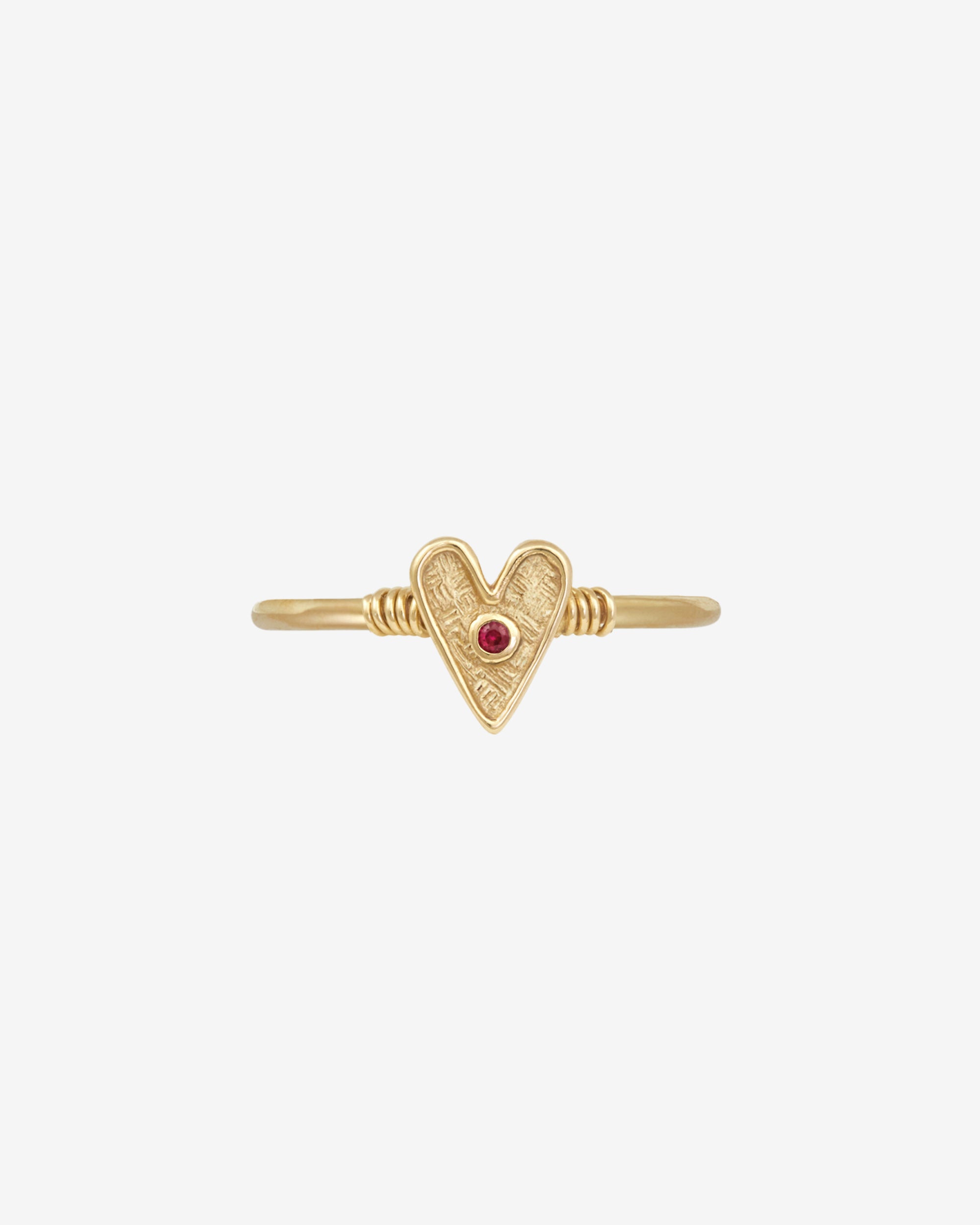 Amore Ring Ruby Solid Gold