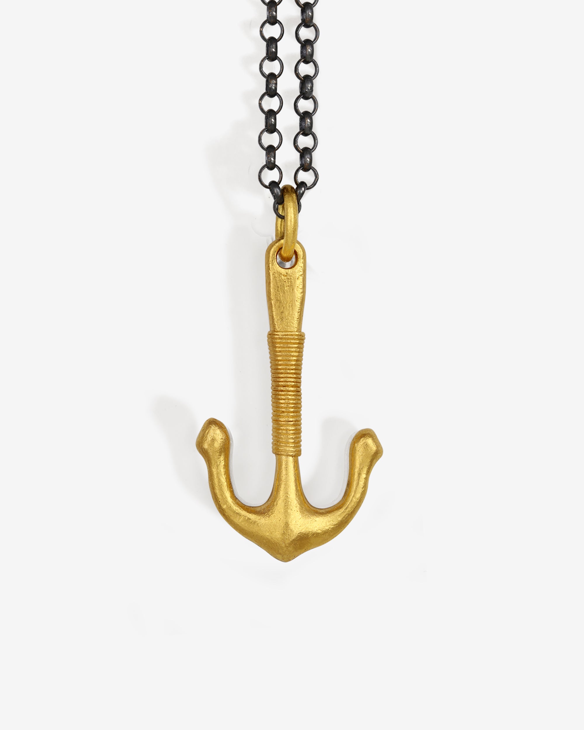 Anchor Necklace Solid Gold