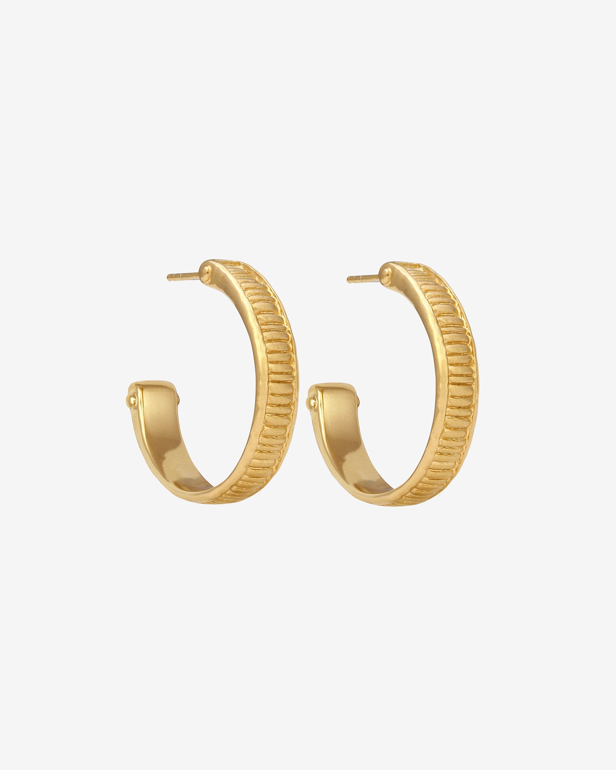 Arete Hoops Gold Vermeil