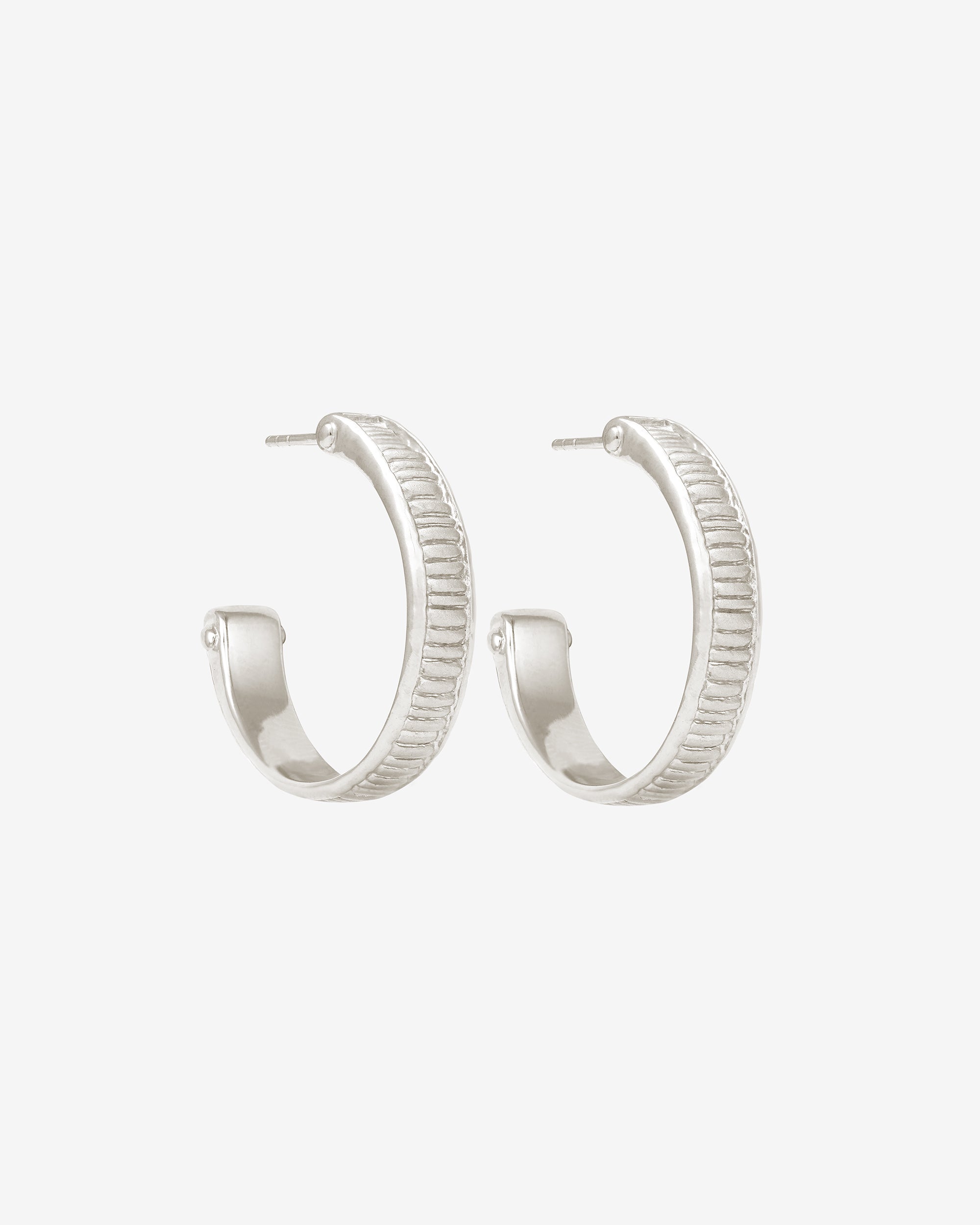 Arete Hoops Silver