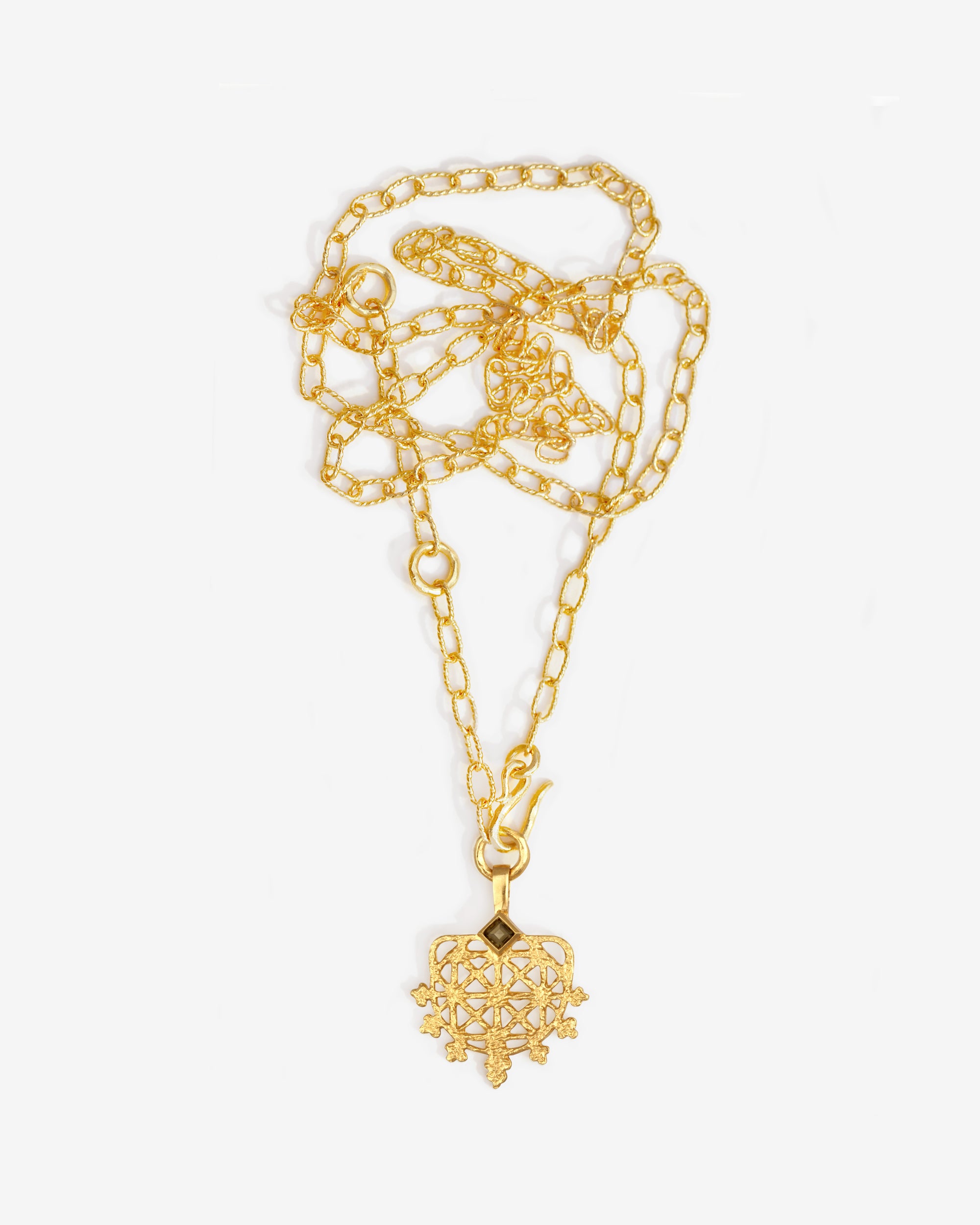 Arinna Lariat Necklace Gold Vermeil