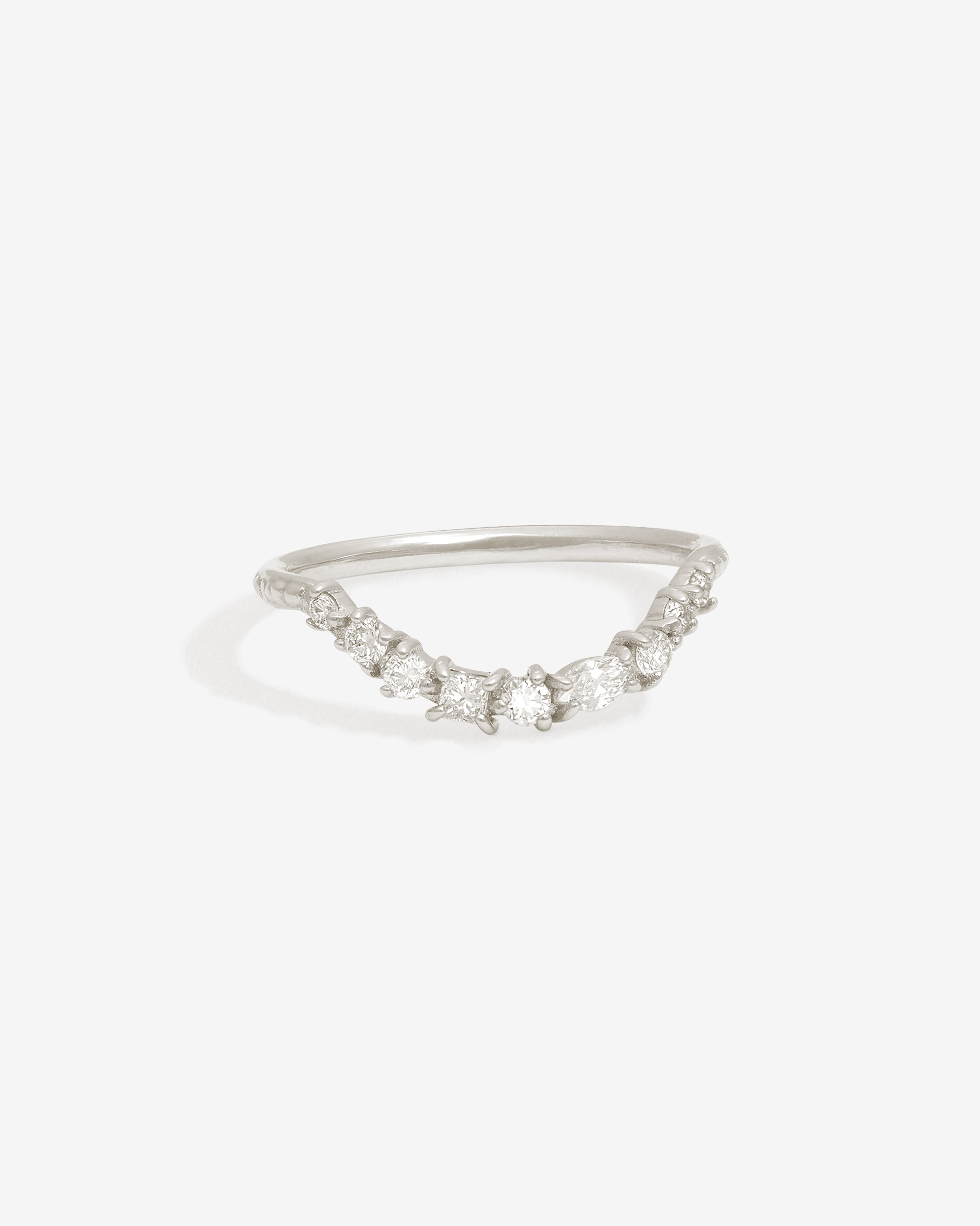 Asteria Arch Ring Diamond Platinum