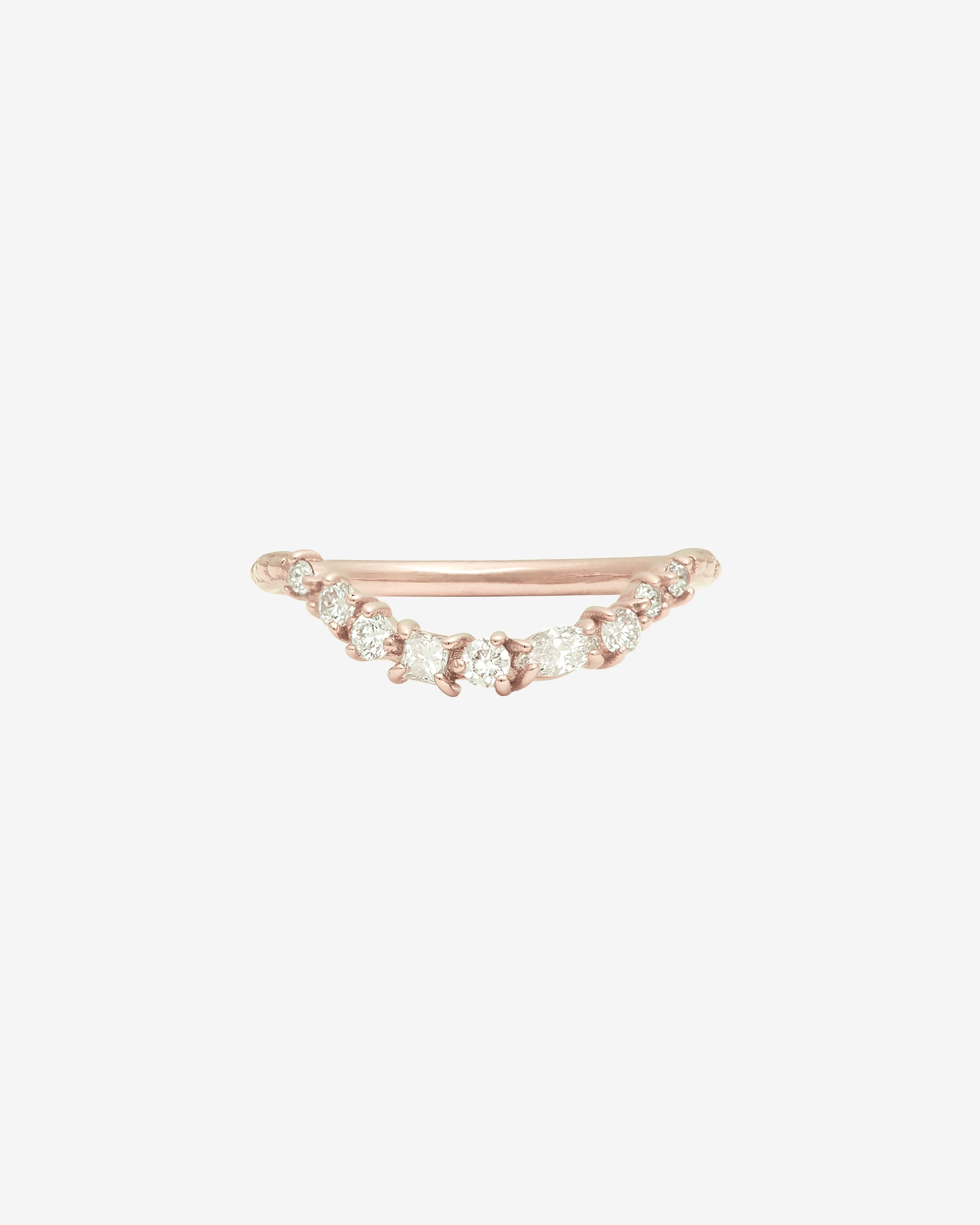 Asteria Arch Ring Diamond Rose Gold