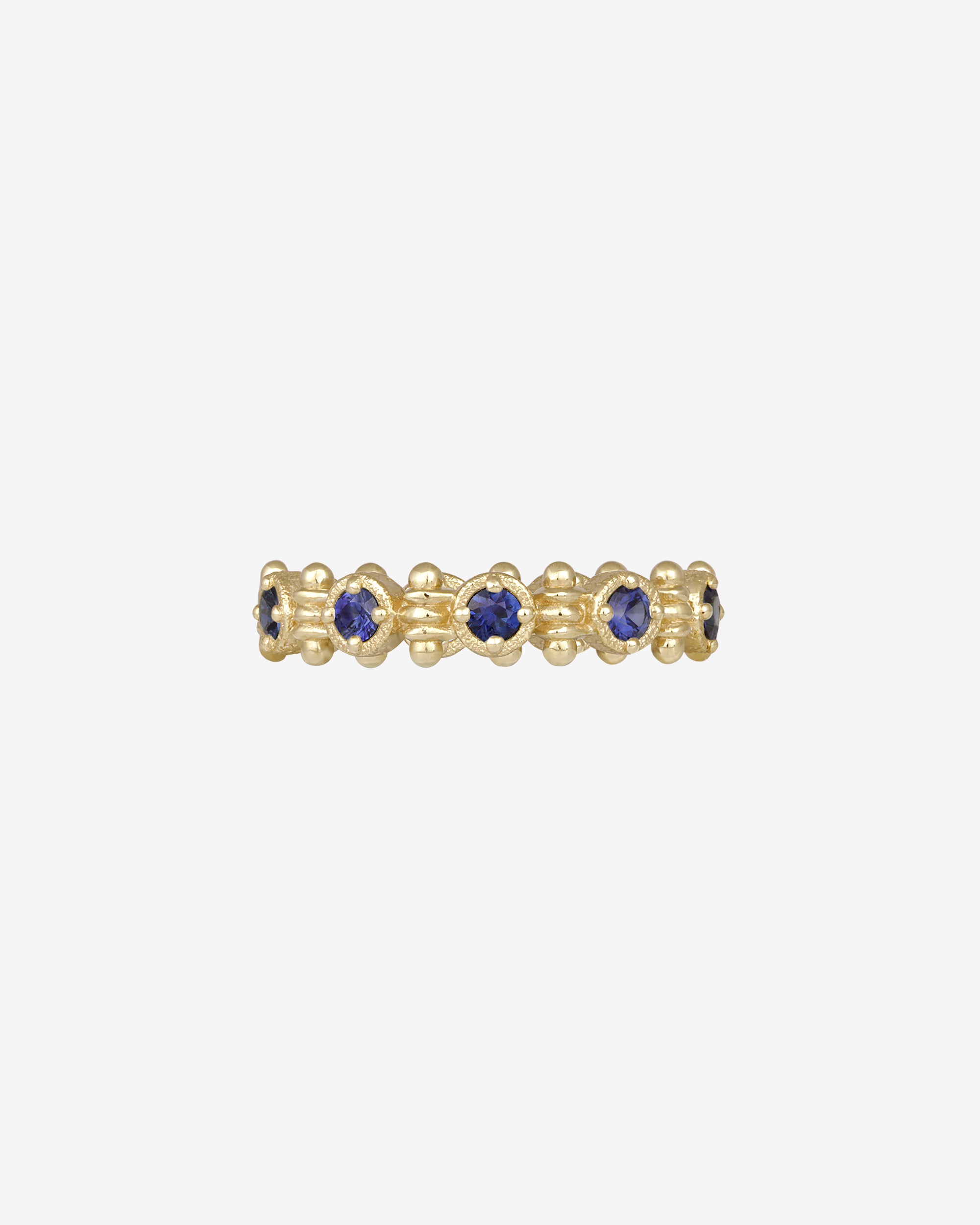 Asteria Eternity Ring Sapphire Solid Gold