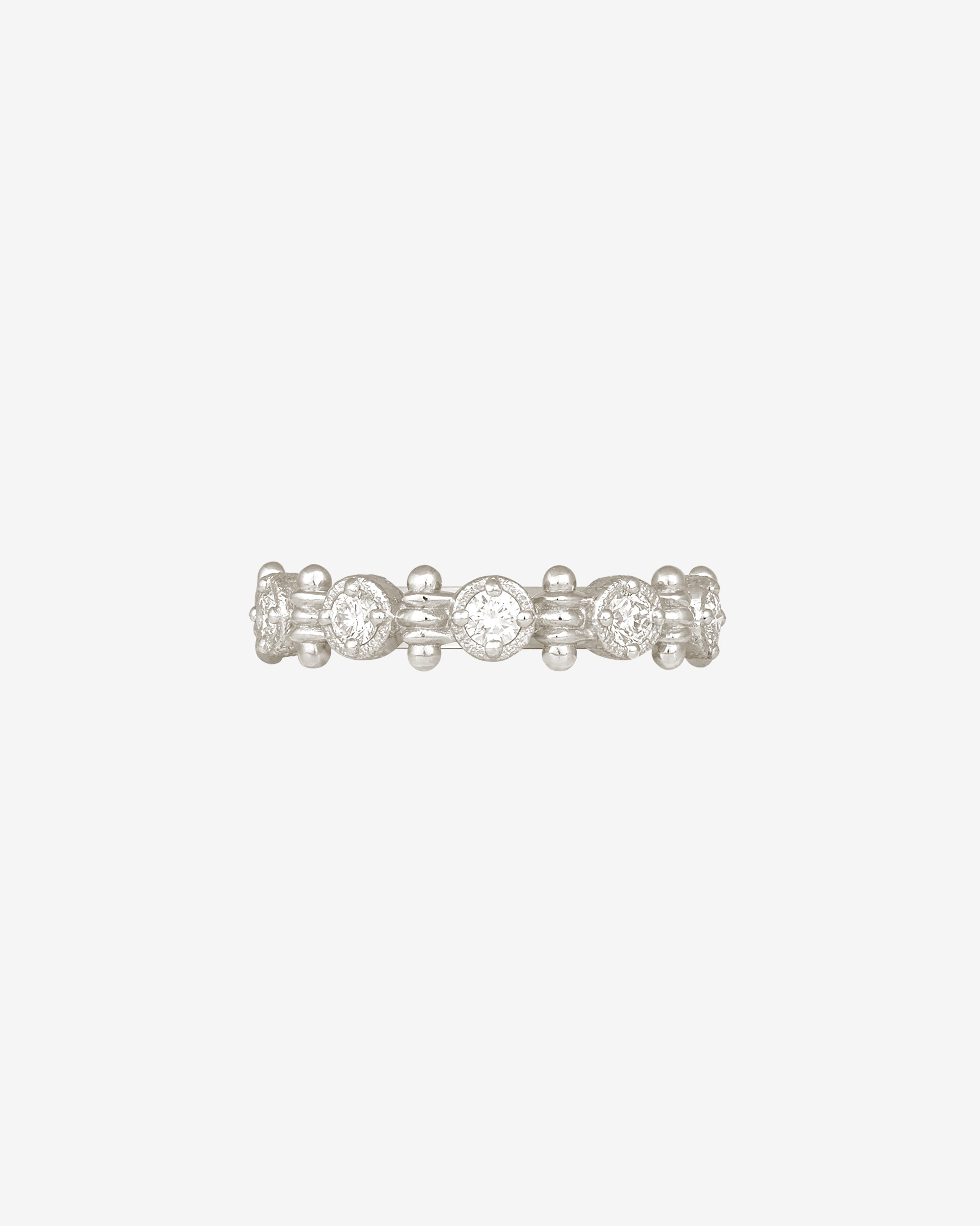 Asteria Half Eternity Ring Diamond Platinum