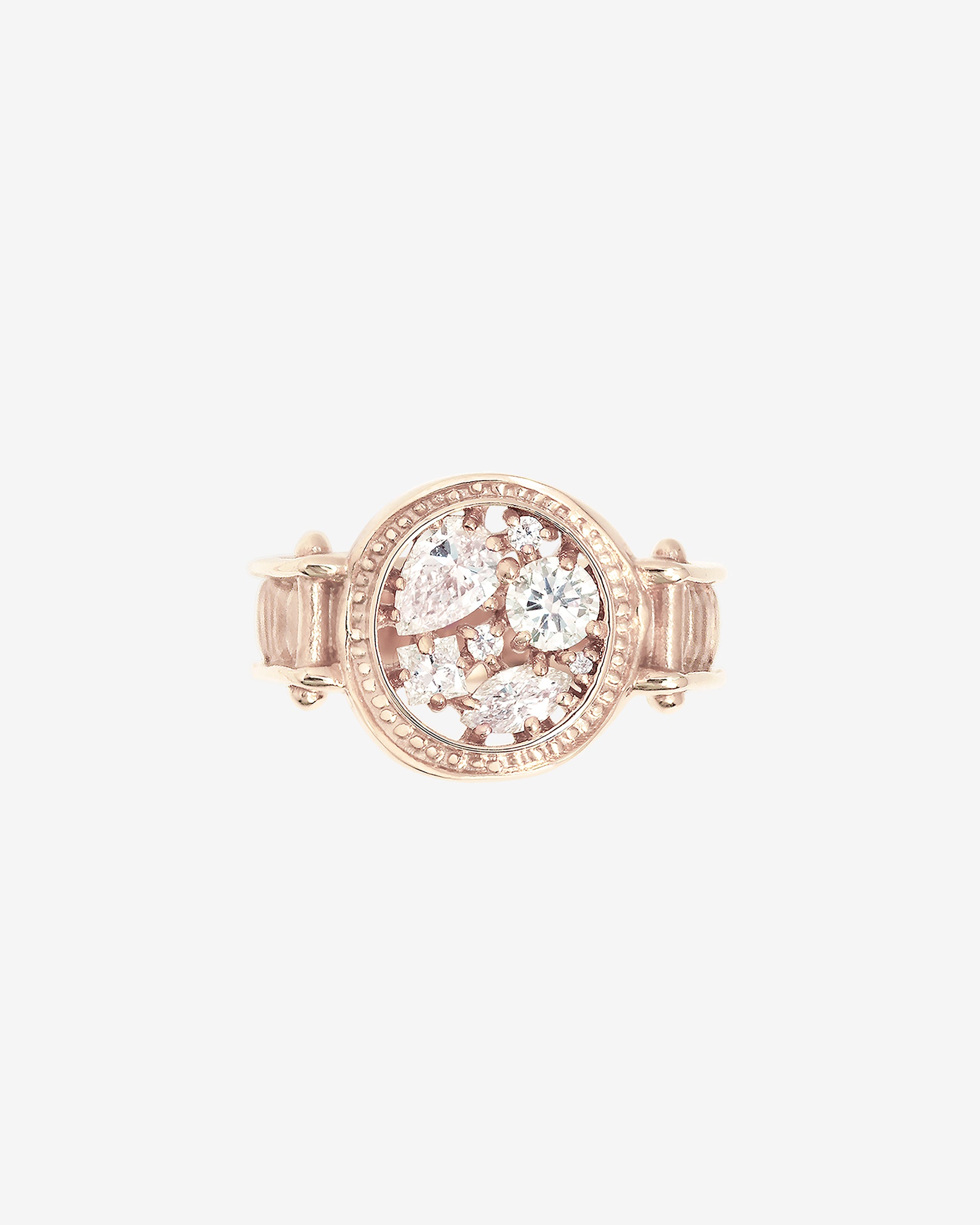 Asteria Ring Diamond Rose Gold