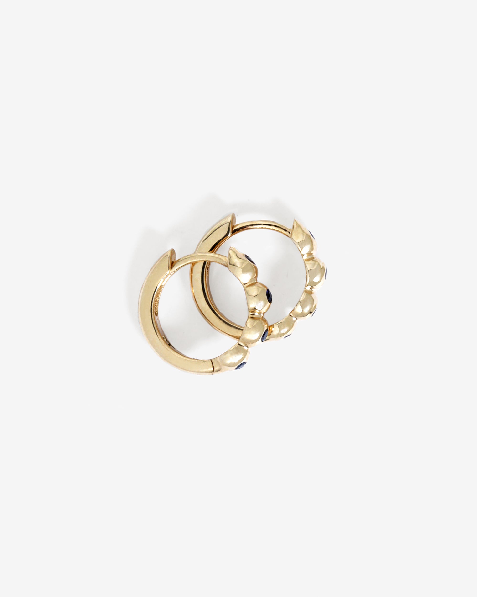 Ayana Huggies Sapphire Solid Gold