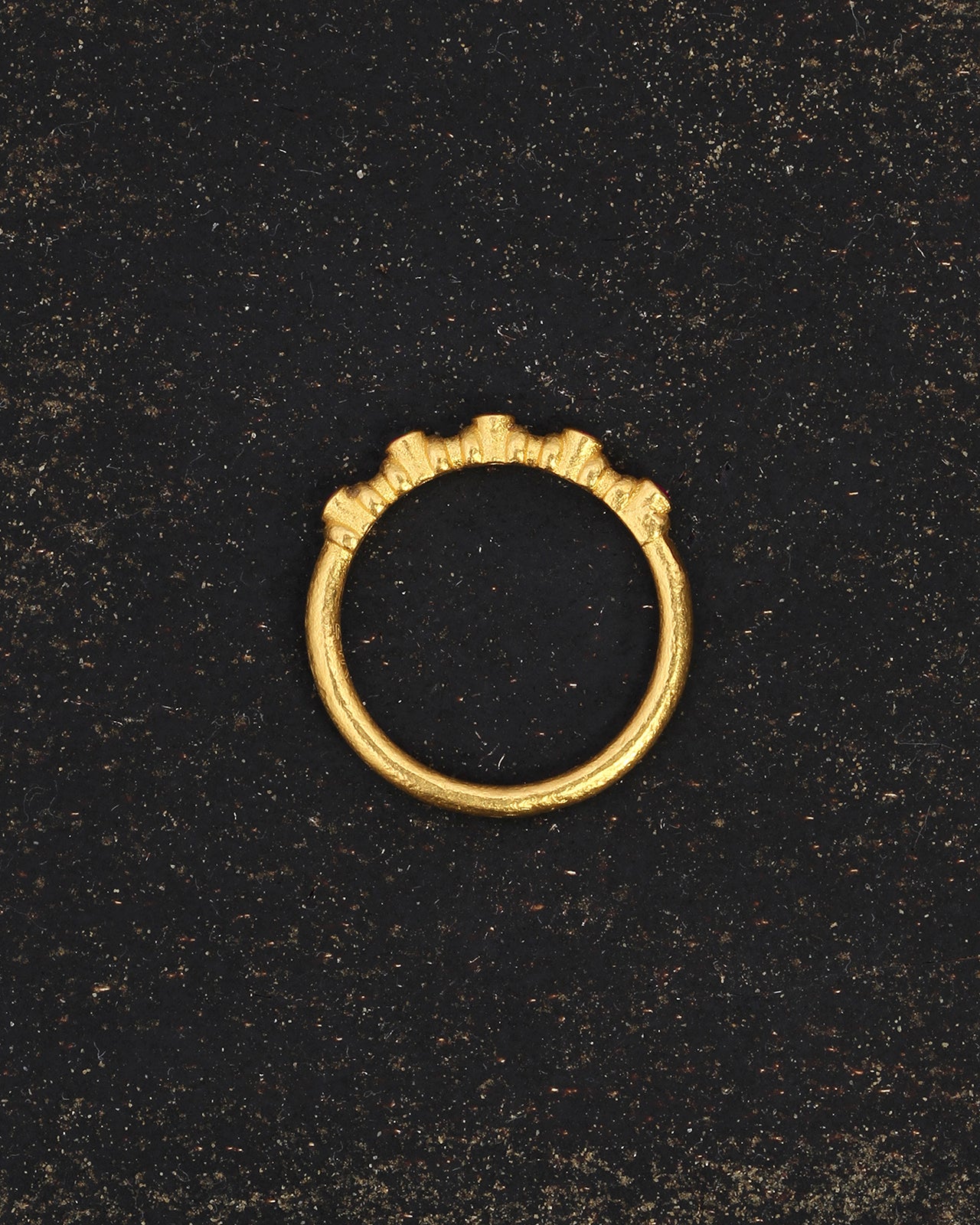 Bella Half Eternity Ring Ruby Solid Gold