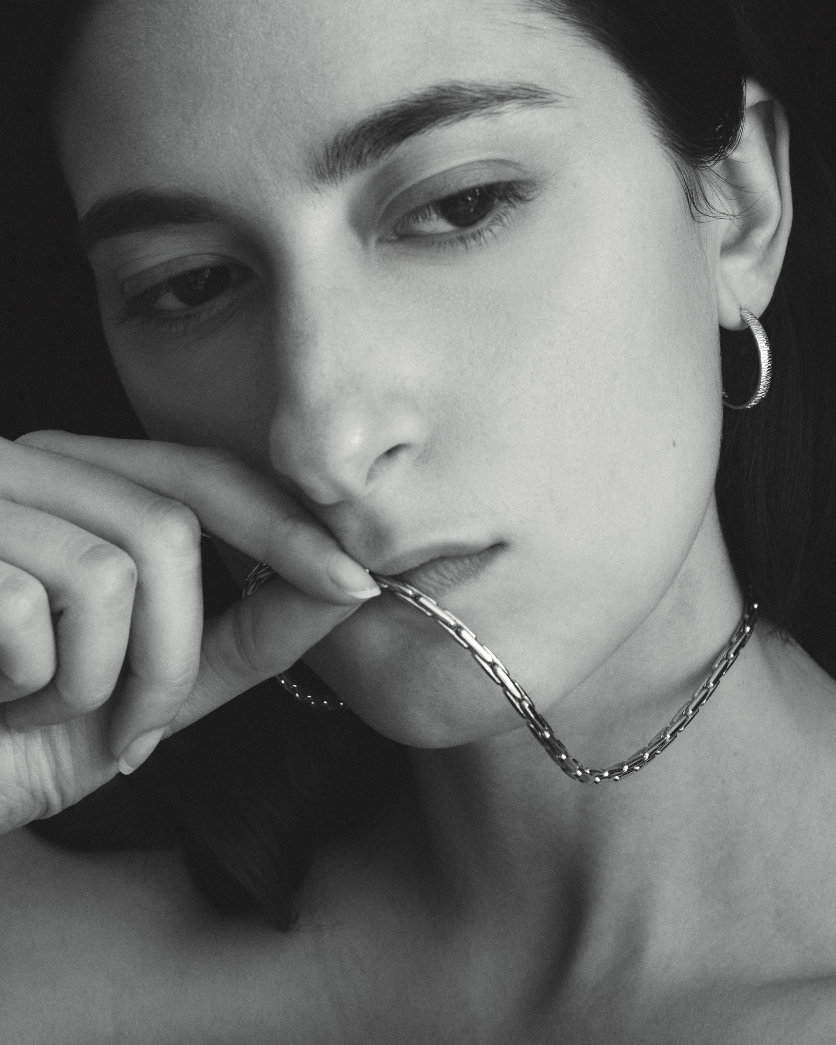 Caria Necklace Large Silver