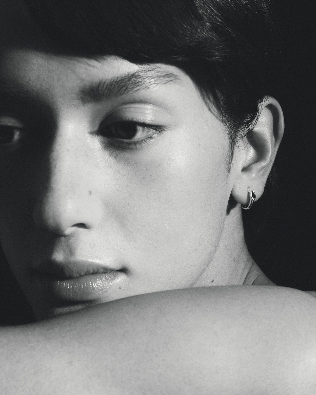 Chrysalis Earrings Sapphire Silver