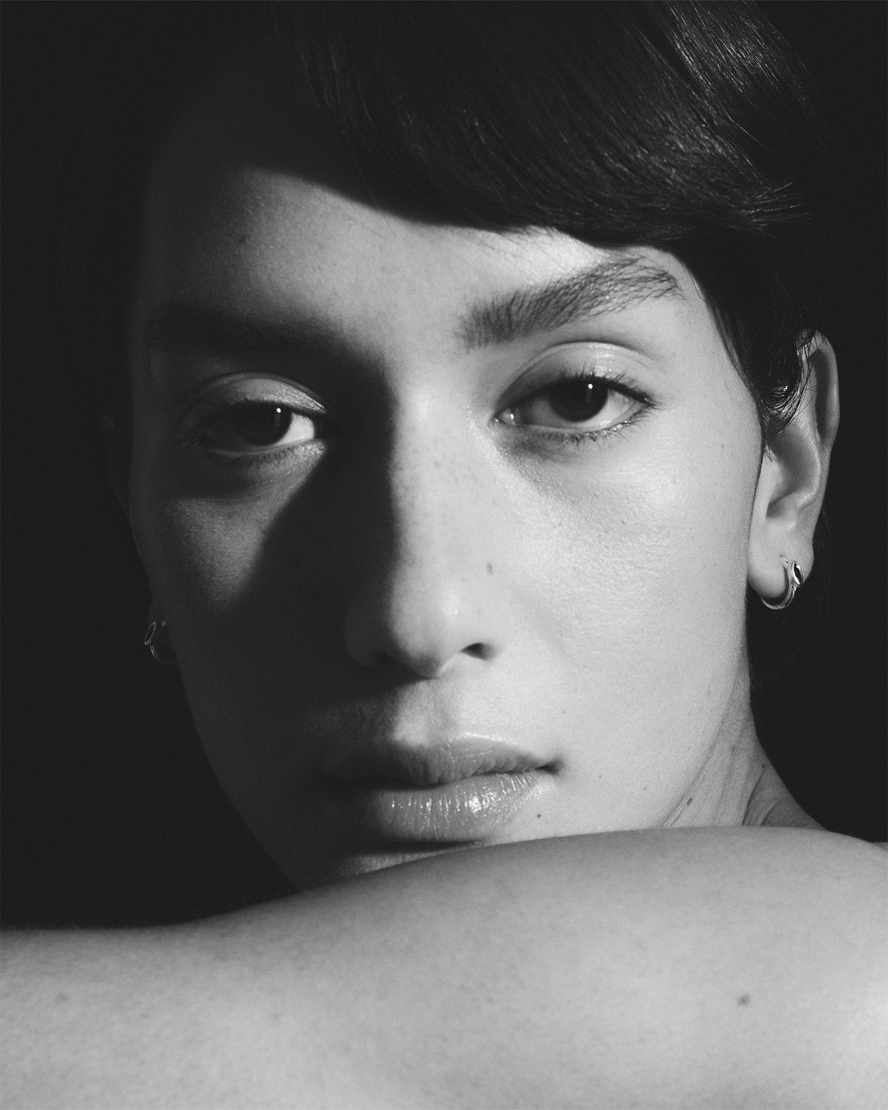 Chrysalis Earrings Sapphire Silver