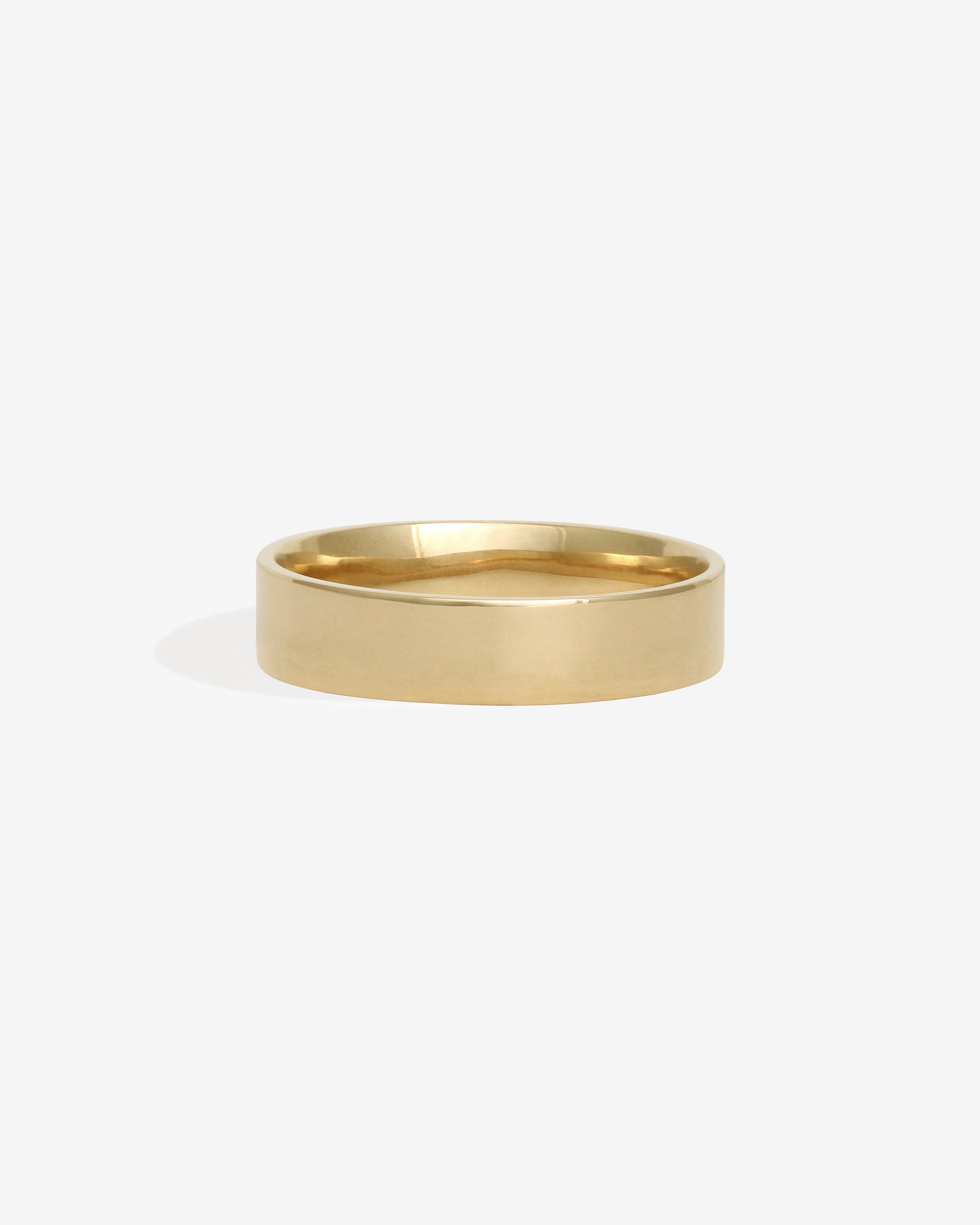 Cigar 5mm Band Solid Gold