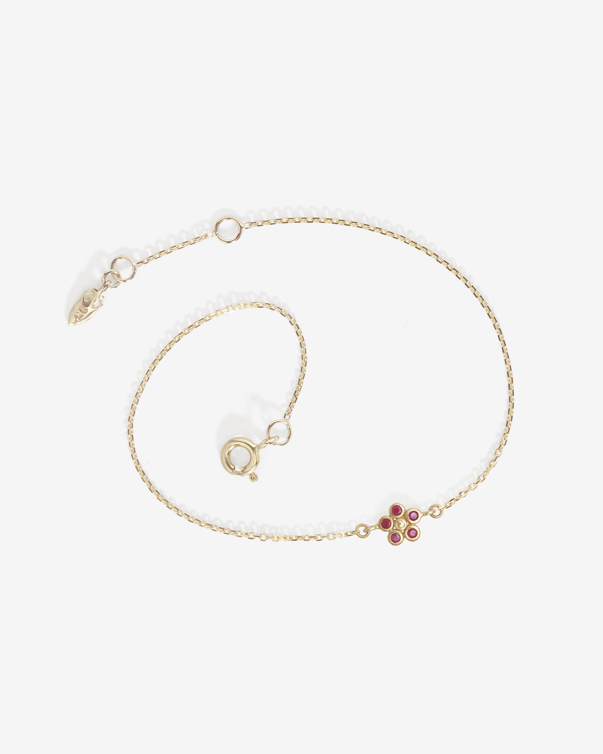 Daisy Ruby Bracelet Solid Gold