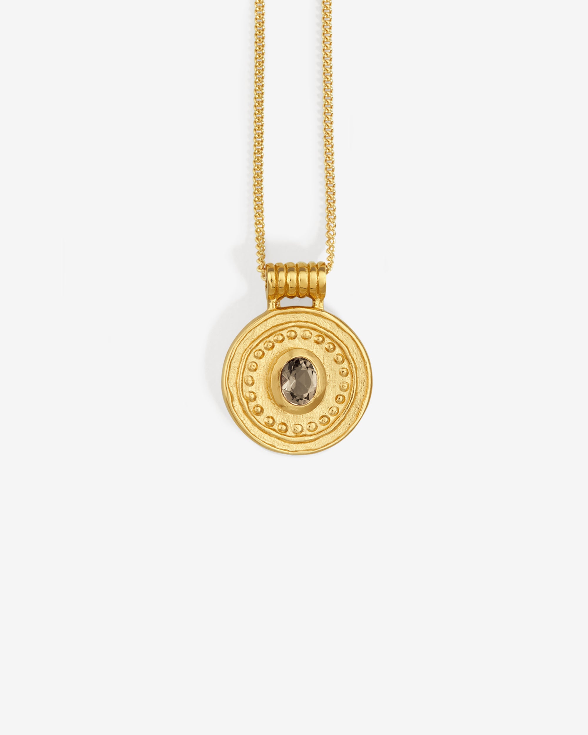 Denarii Coin Necklace Gold Vermeil