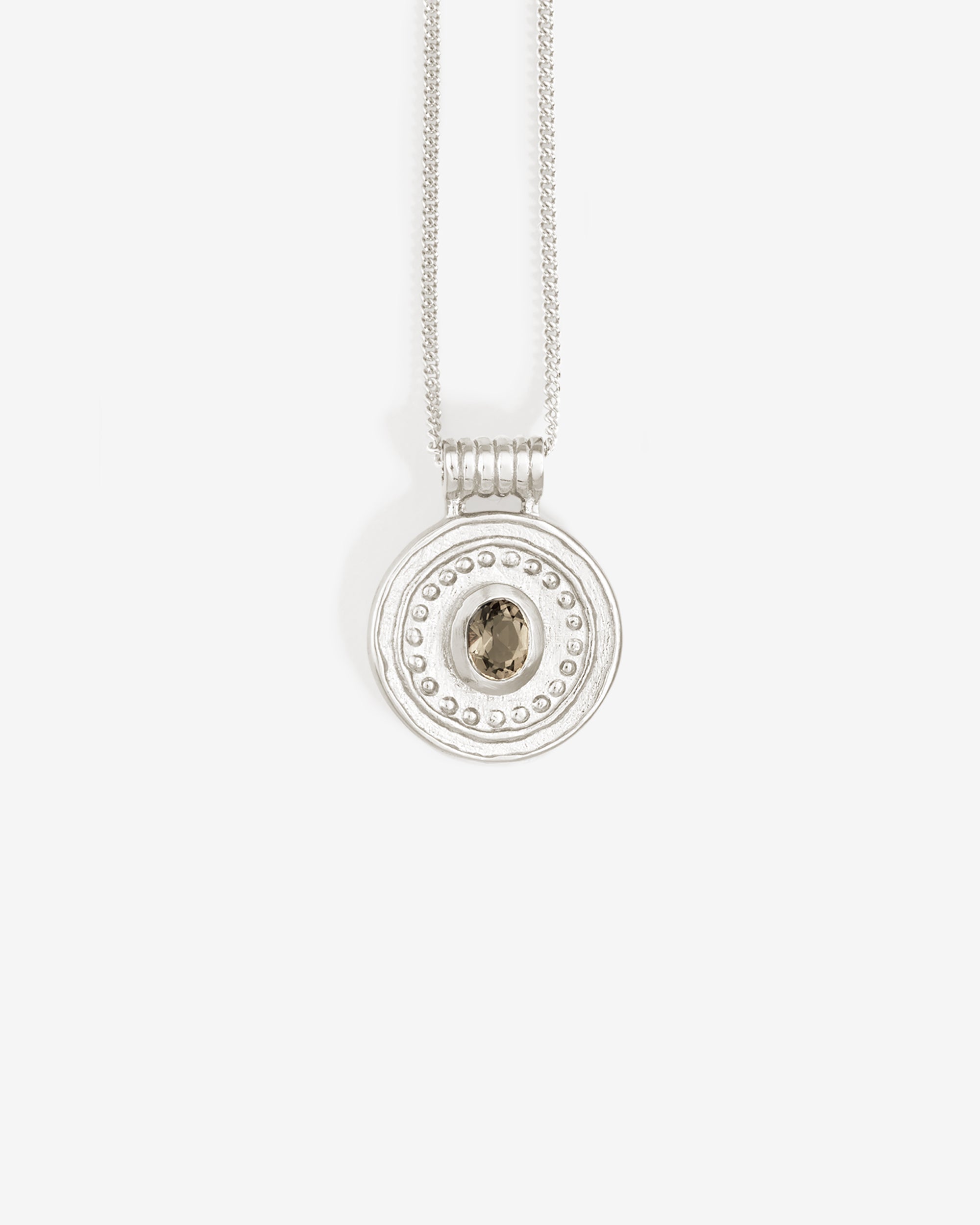 Denarii Coin Necklace Silver