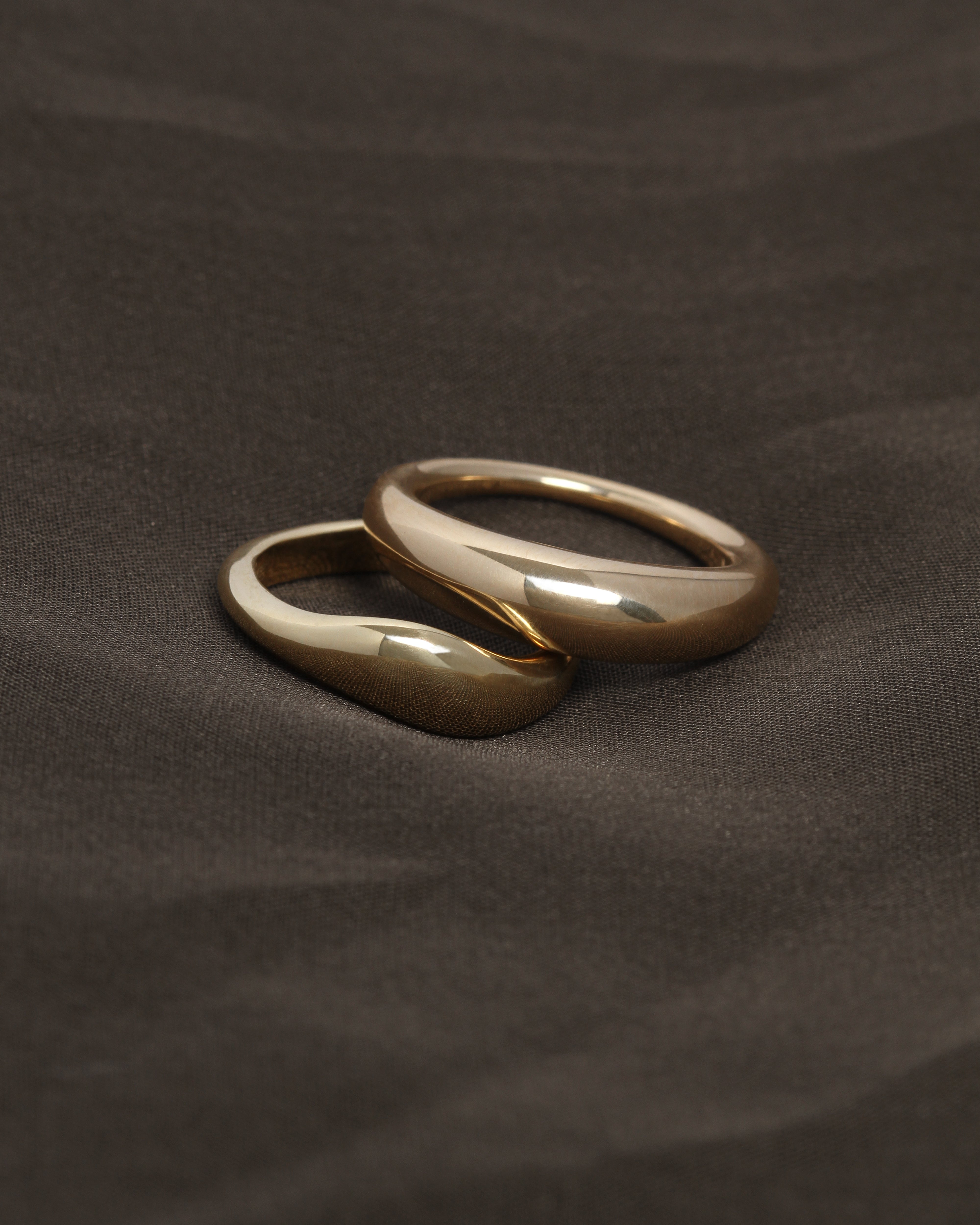 Grace Wide Band Solid Gold
