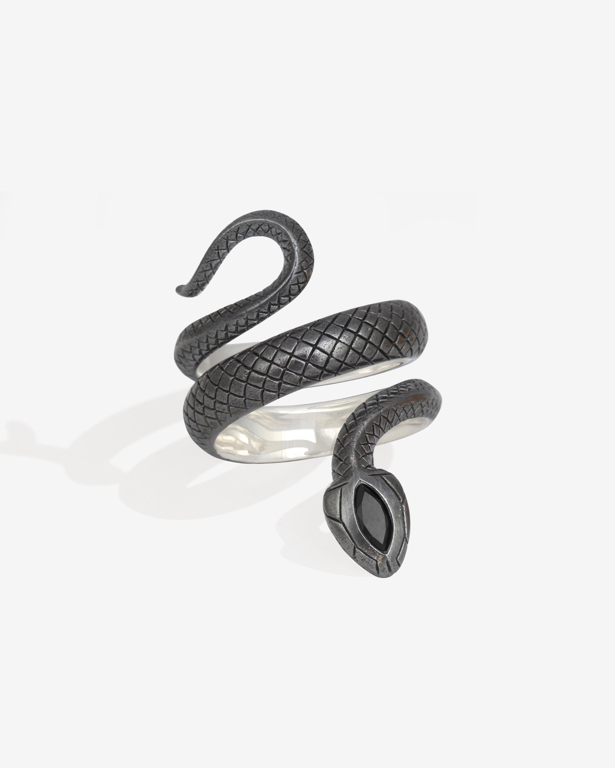 Draco Ring Oxidised Silver