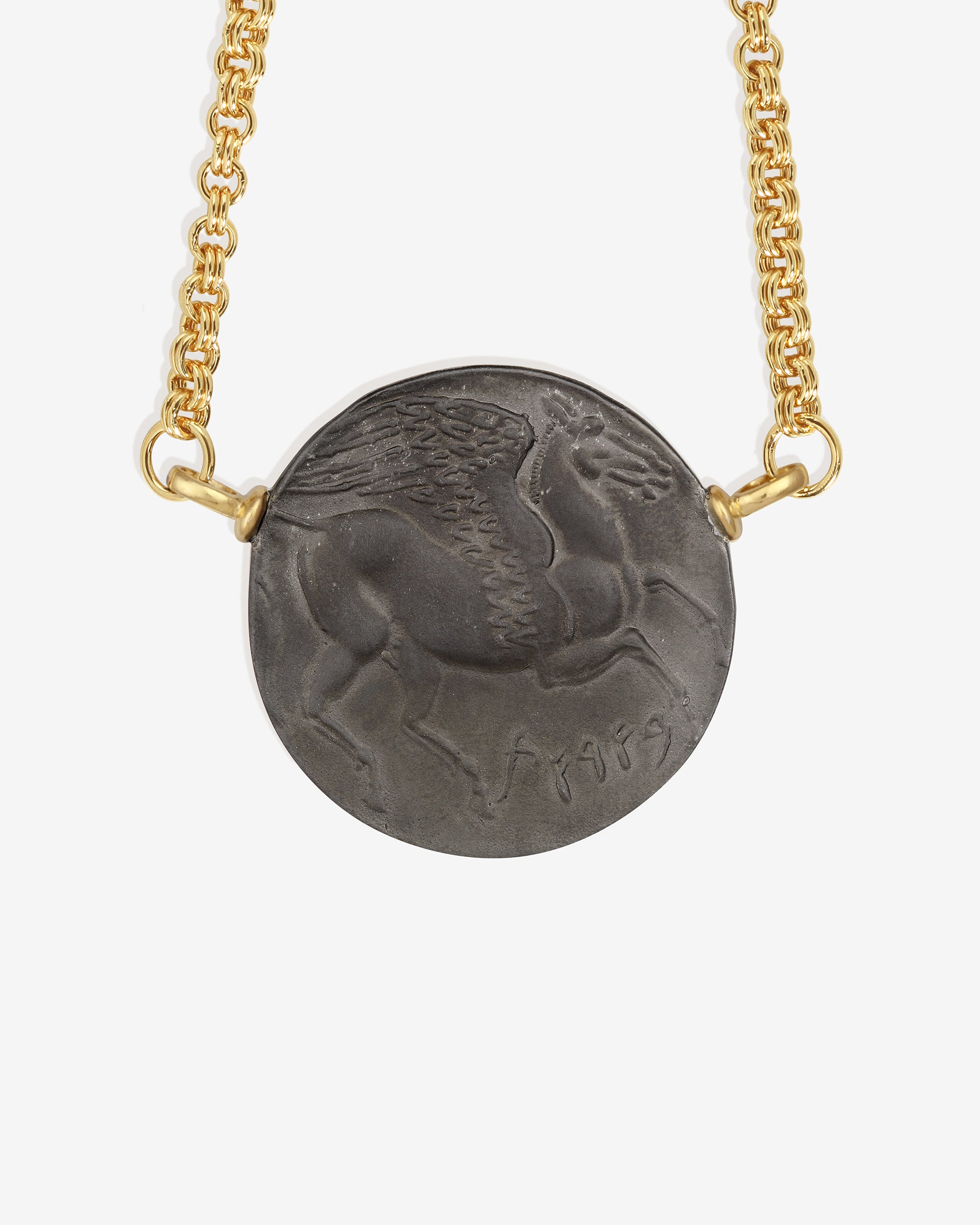 Elissar Coin Necklace Gold Vermeil