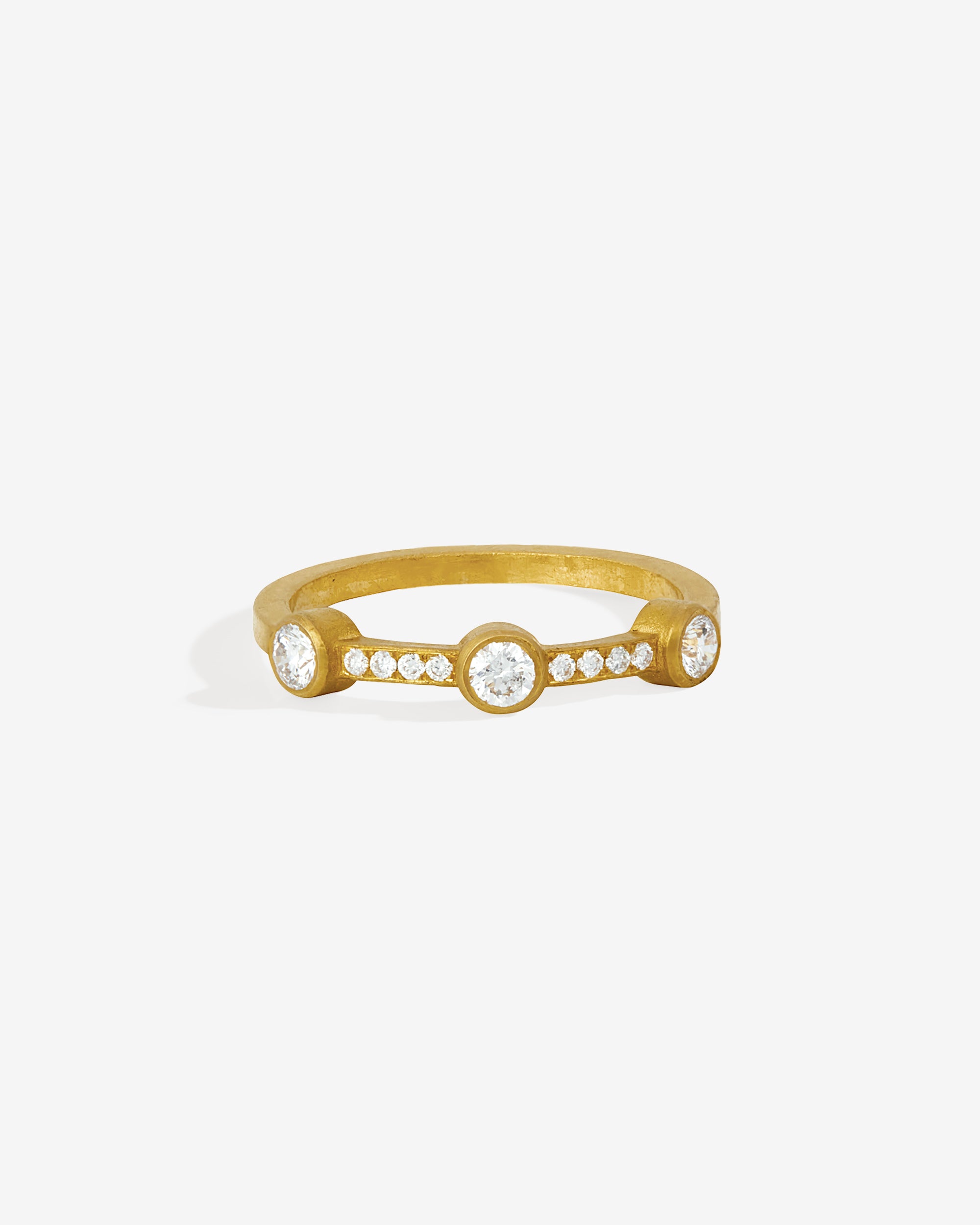 Ender Ring Diamond Solid Gold