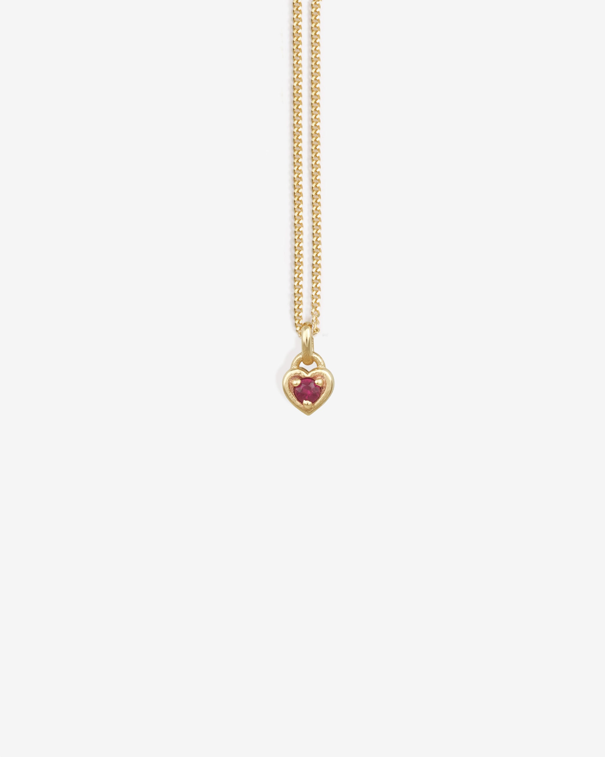 Eos Necklace Ruby Solid Gold