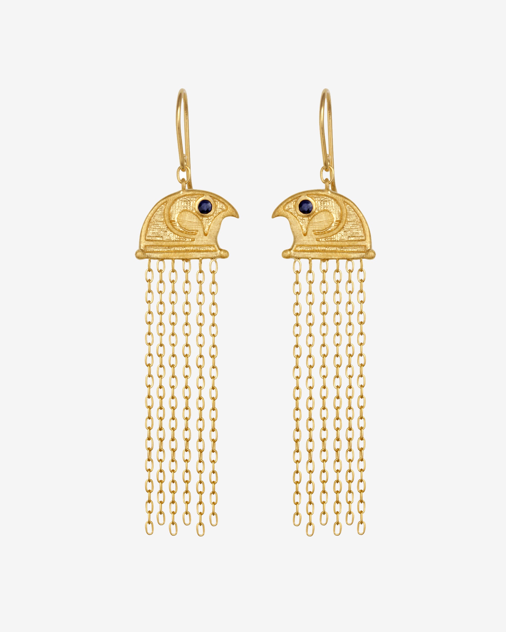 Falcon Earrings Gold Vermeil