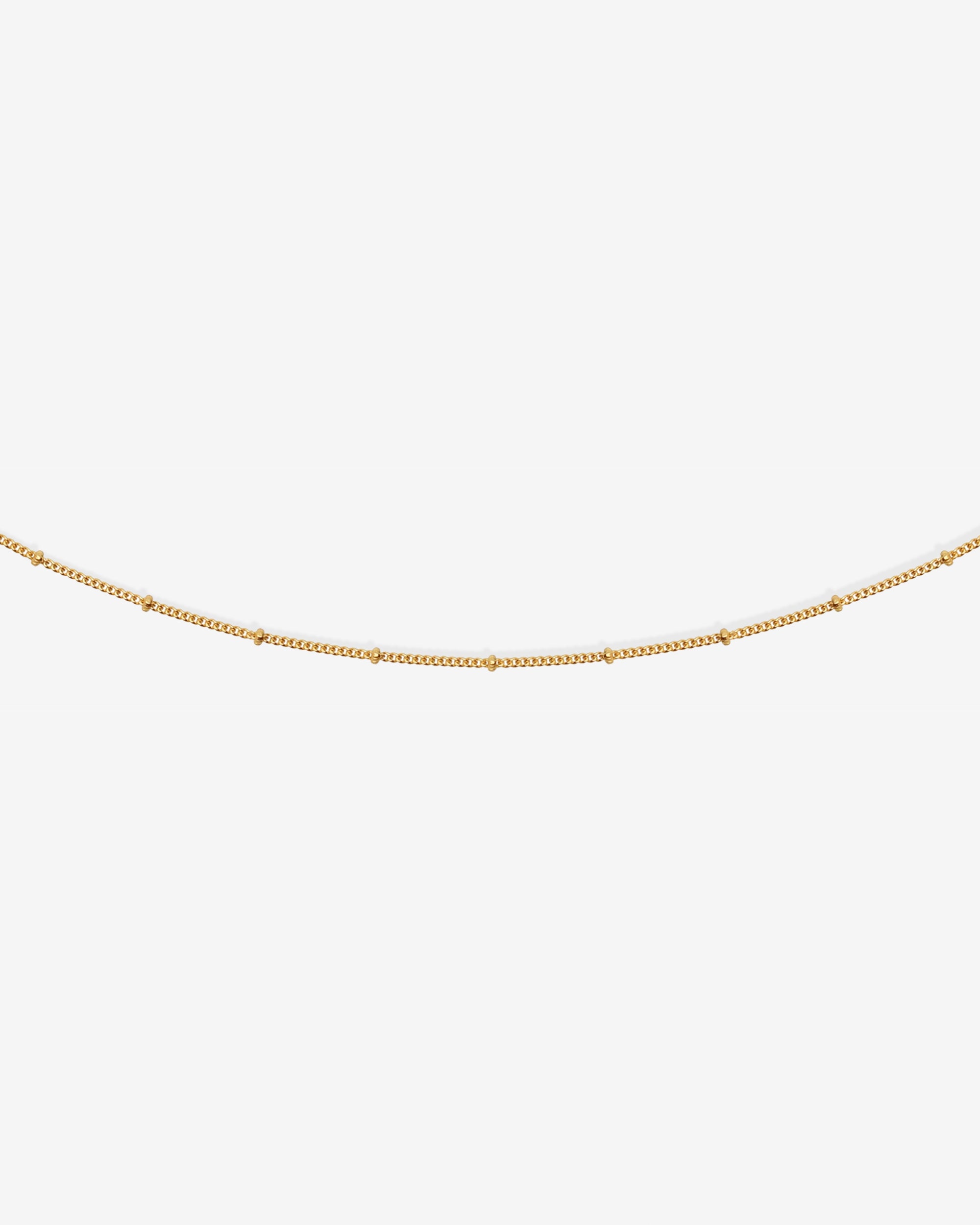 Fine Choker Chain Necklace Gold Vermeil