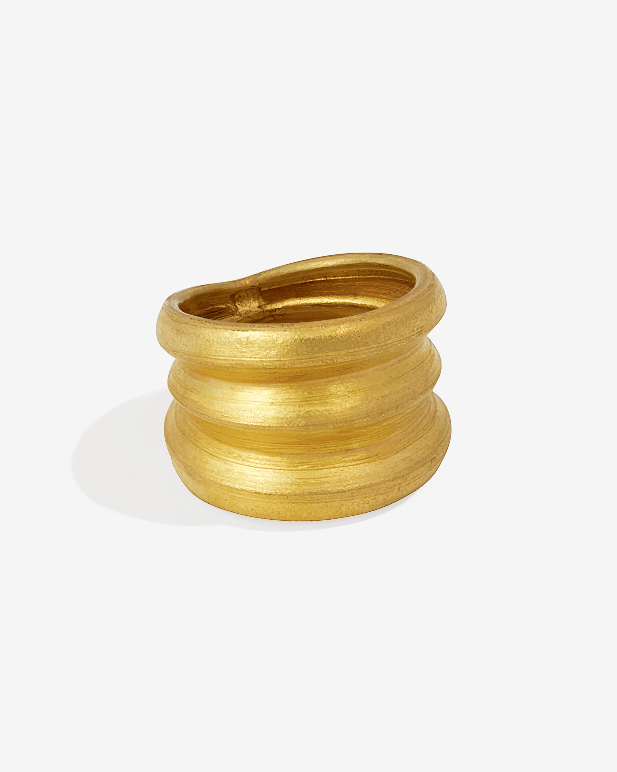 Fluted Ring Solid Gold