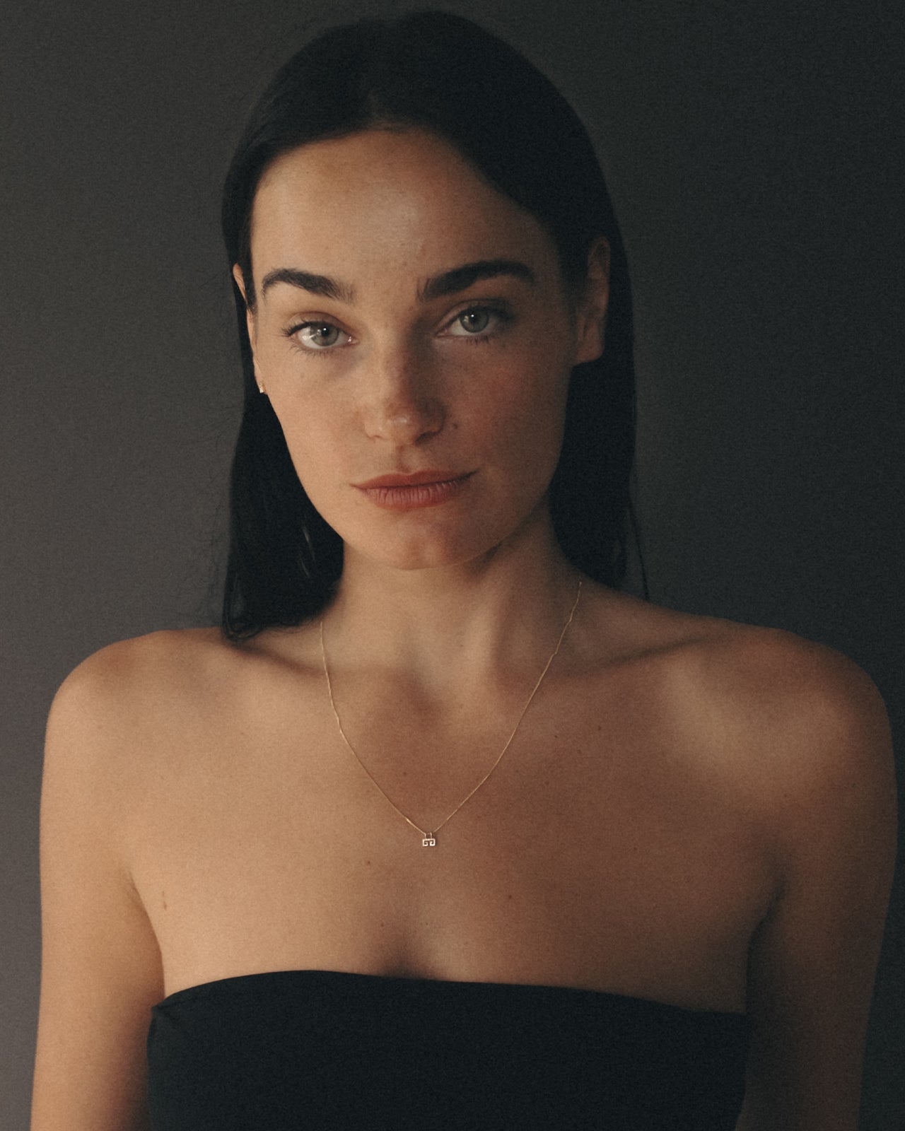 Greek Key Necklace Solid Gold